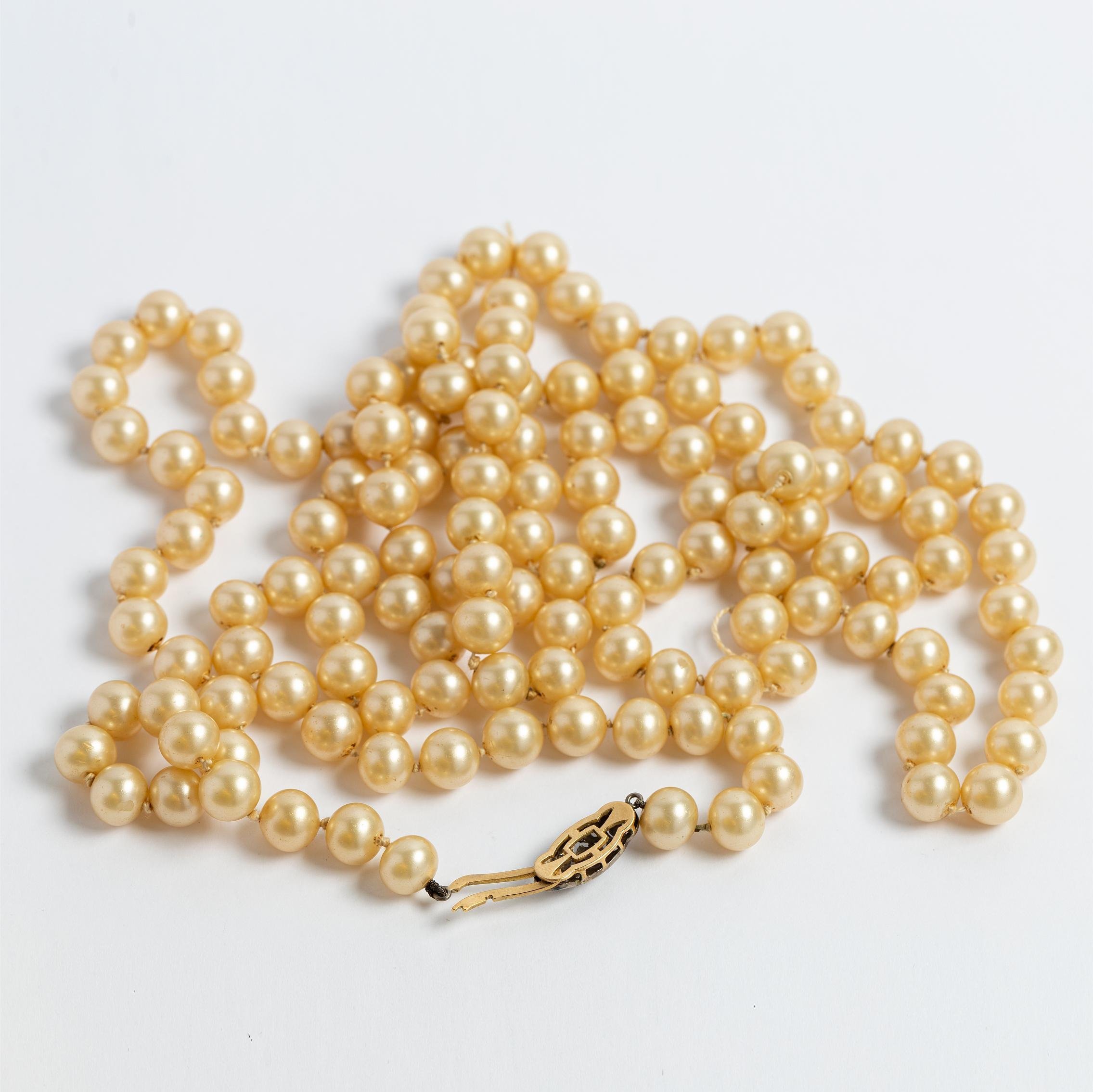 Collar perlas y oro 18 K