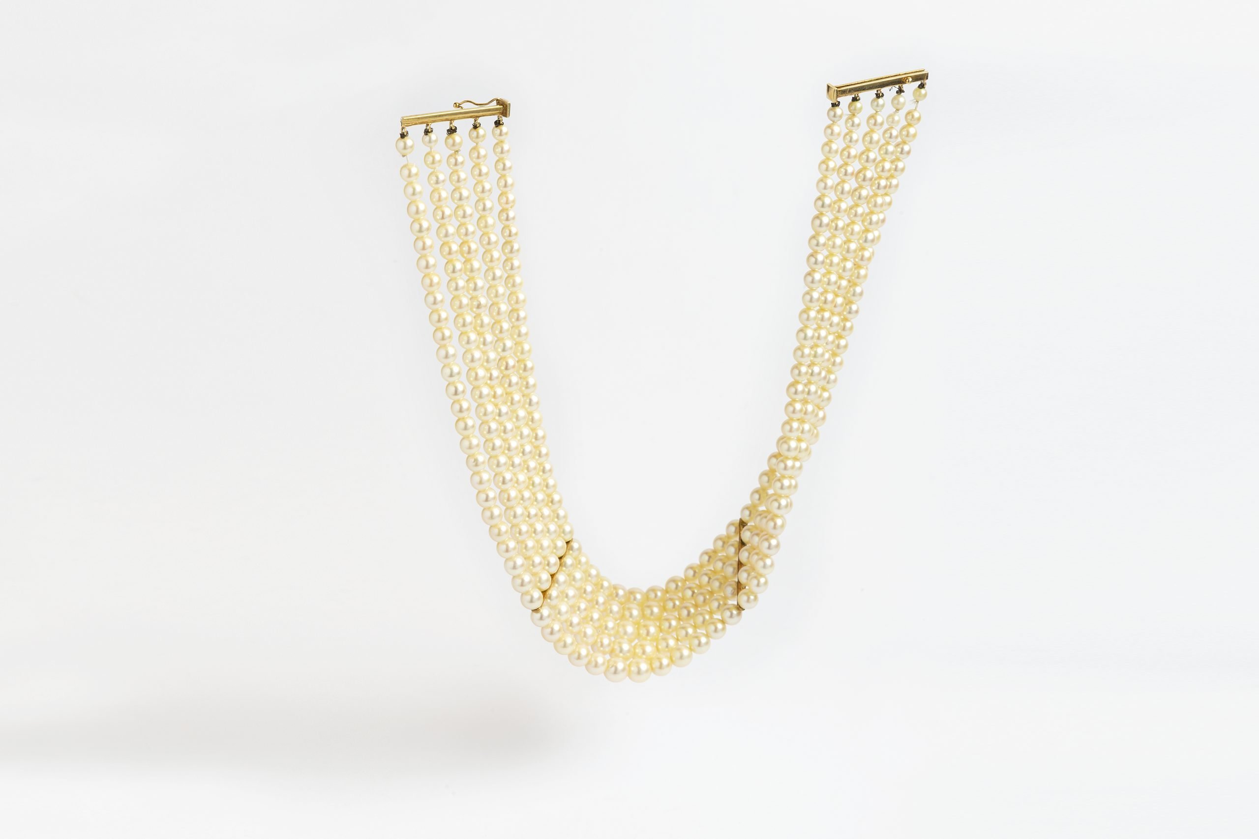 Gargantilla perlas y oro 18 K