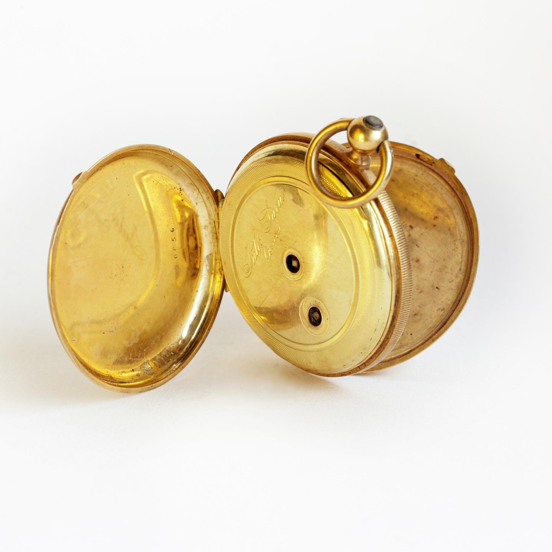 Reloj de bolsillo châtelaine oro 18 y esmalte - Imagen 5