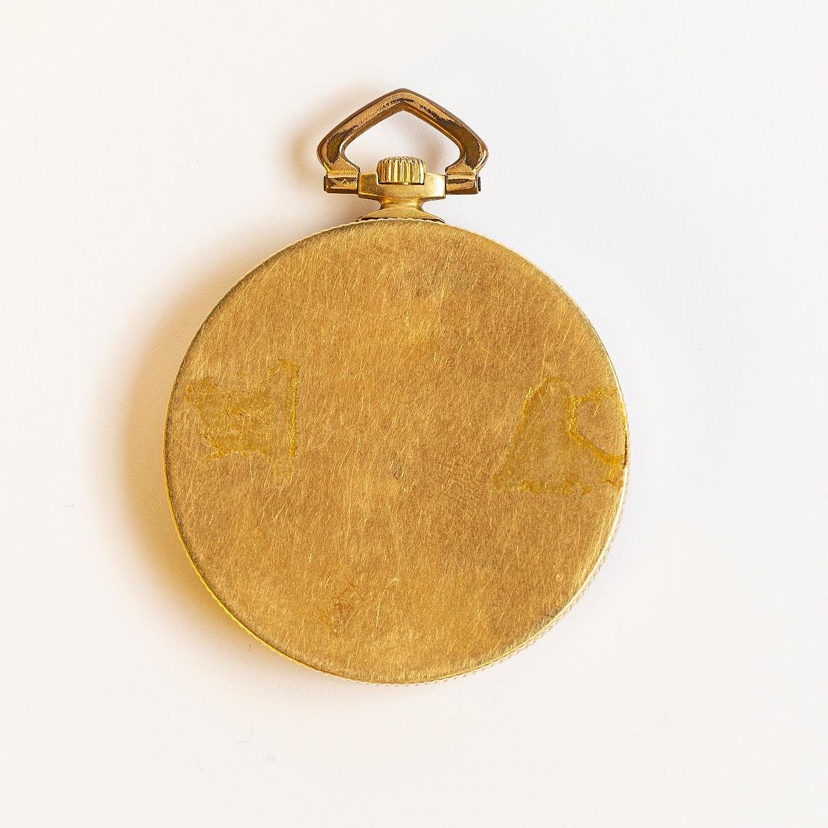 Reloj art decó de bolsillo oro 18 K - Imagen 3