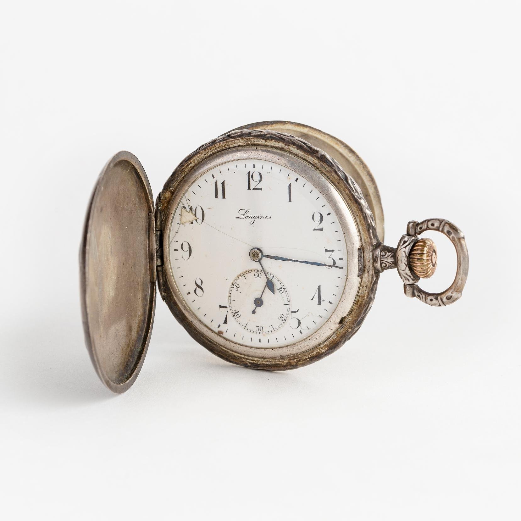 Reloj de bolsillo Longines plata - Imagen 3