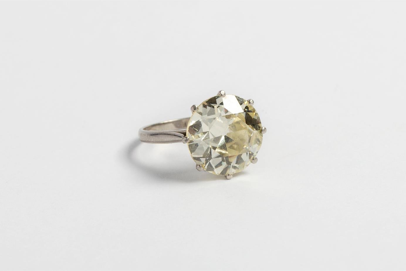 Anillo oro 18 K y brillante - Imagen 2