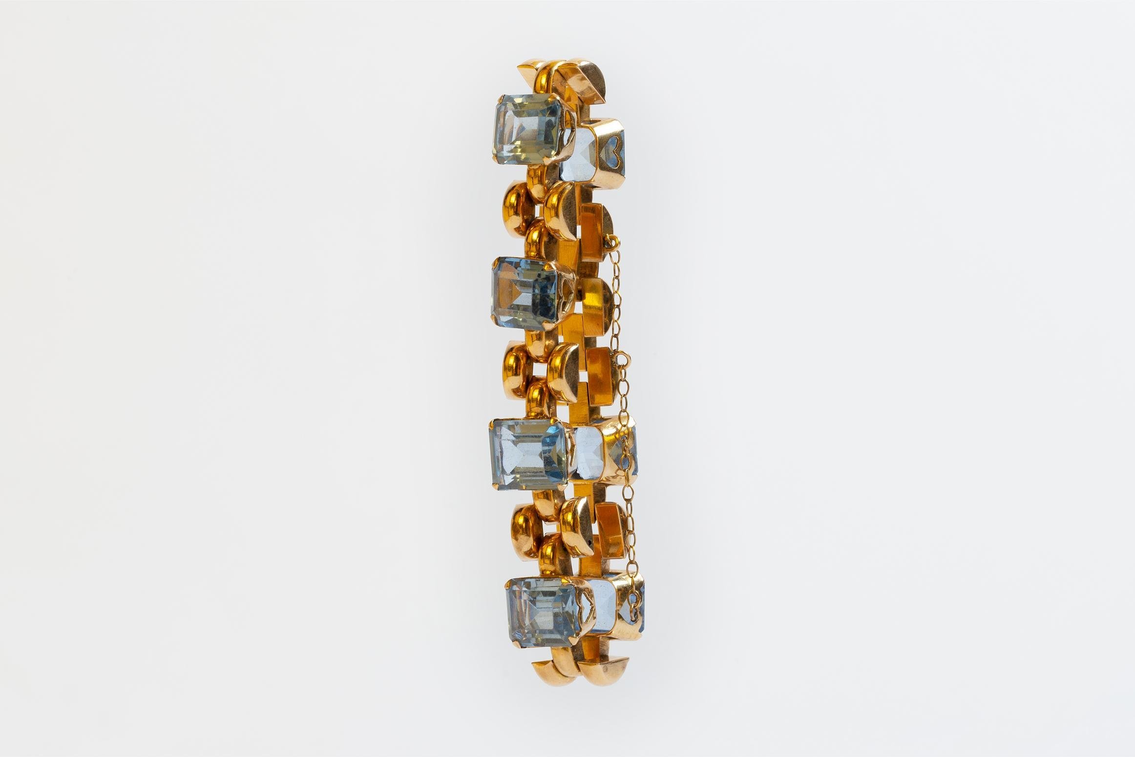 Pulsera oro 18 K y piedras naturales - Imagen 2