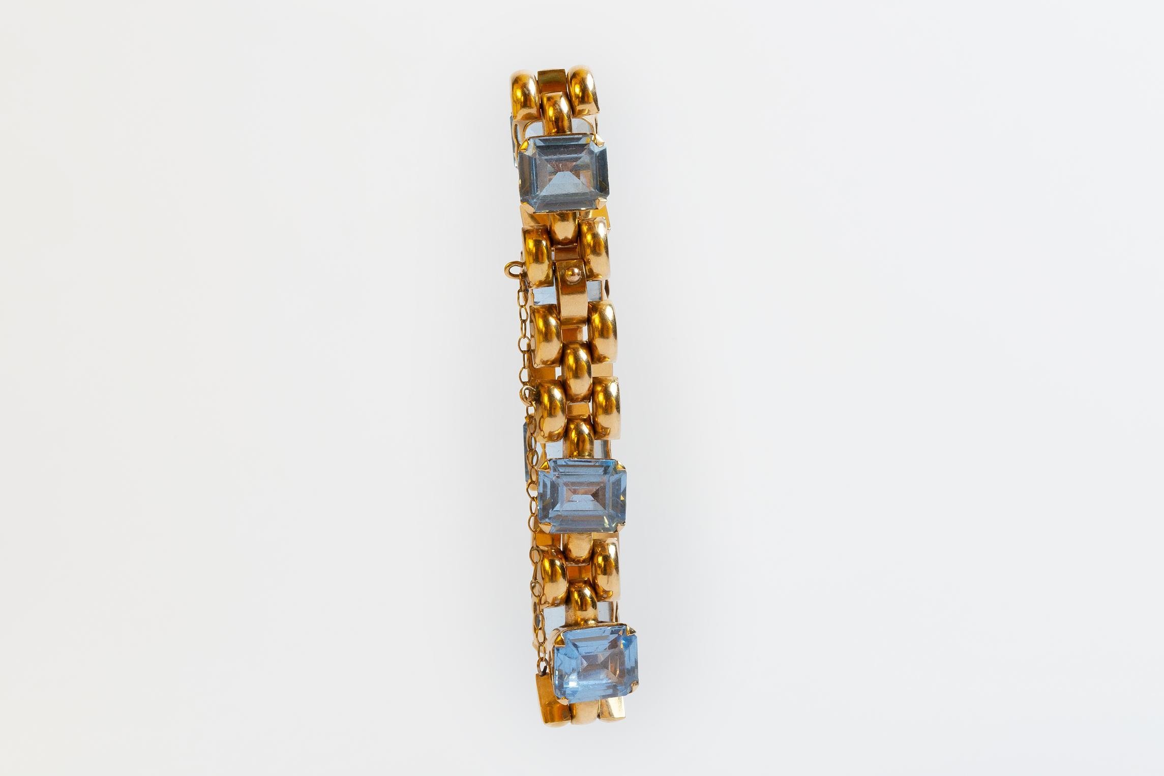 Pulsera oro 18 K y piedras naturales - Imagen 3