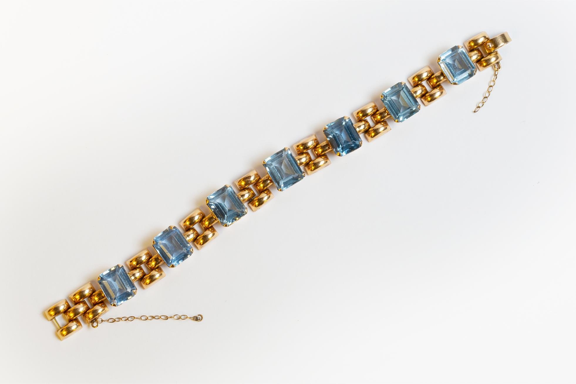 Pulsera oro 18 K y piedras naturales - Imagen 5