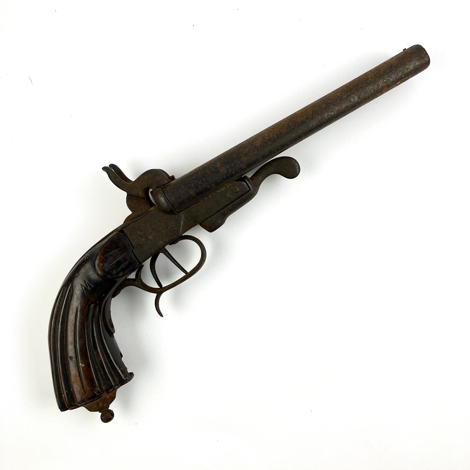 Pistola belga sistema Lefaucheux