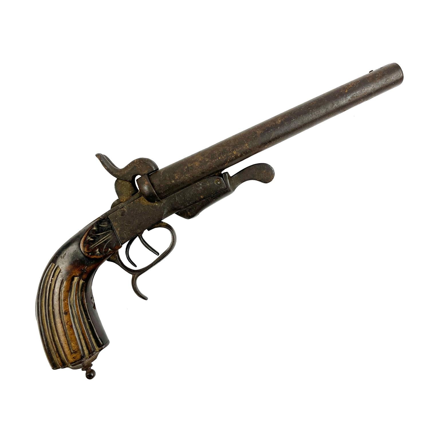 Pistola belga sistema Lefaucheux