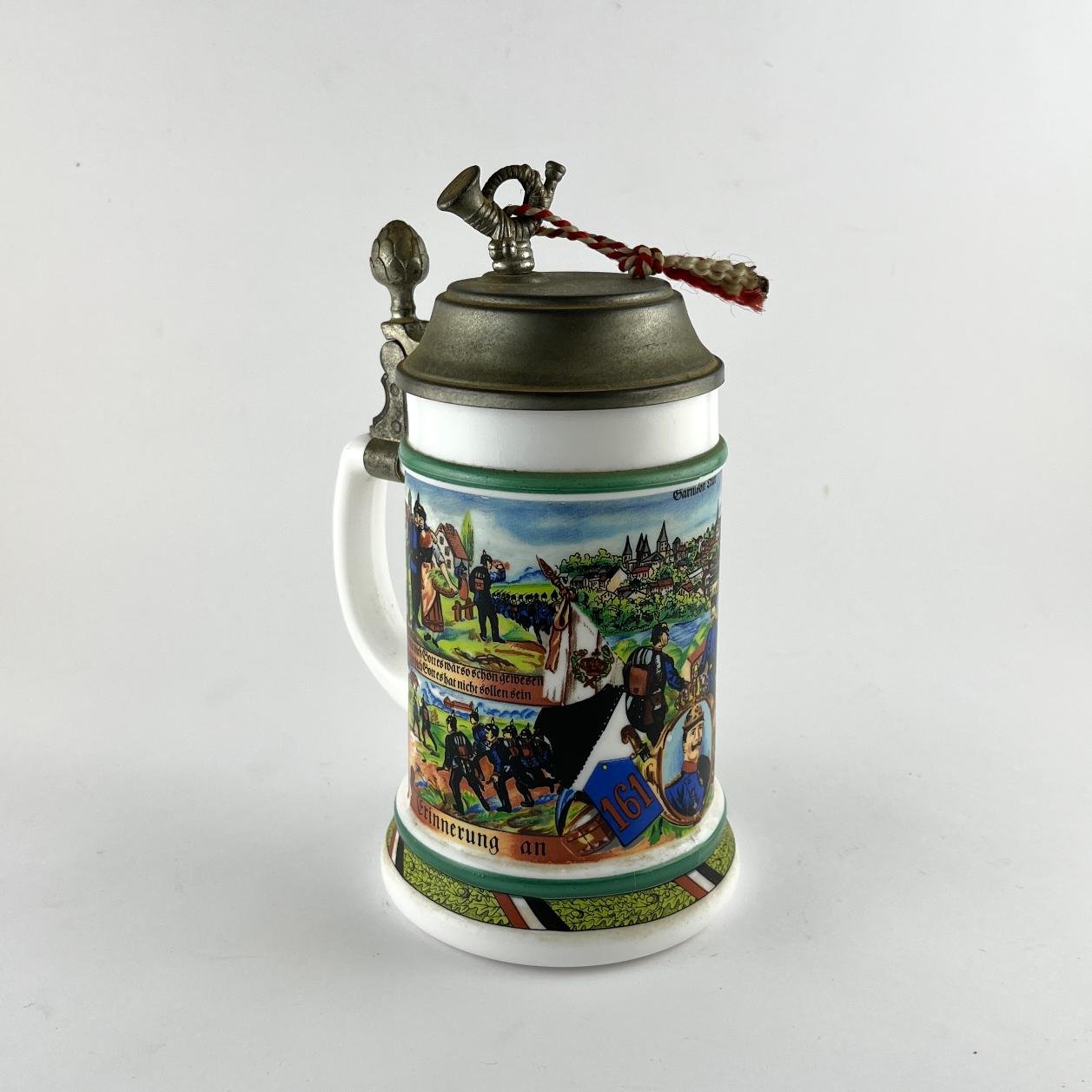 Tankard alemán en porcelana