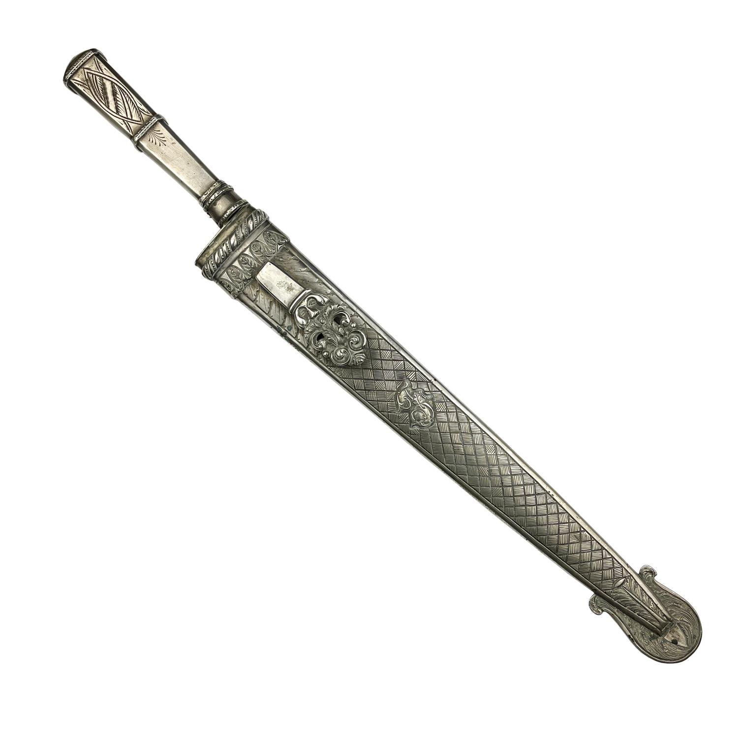 Cuchillo criollo "Cazador al Filo" en plata