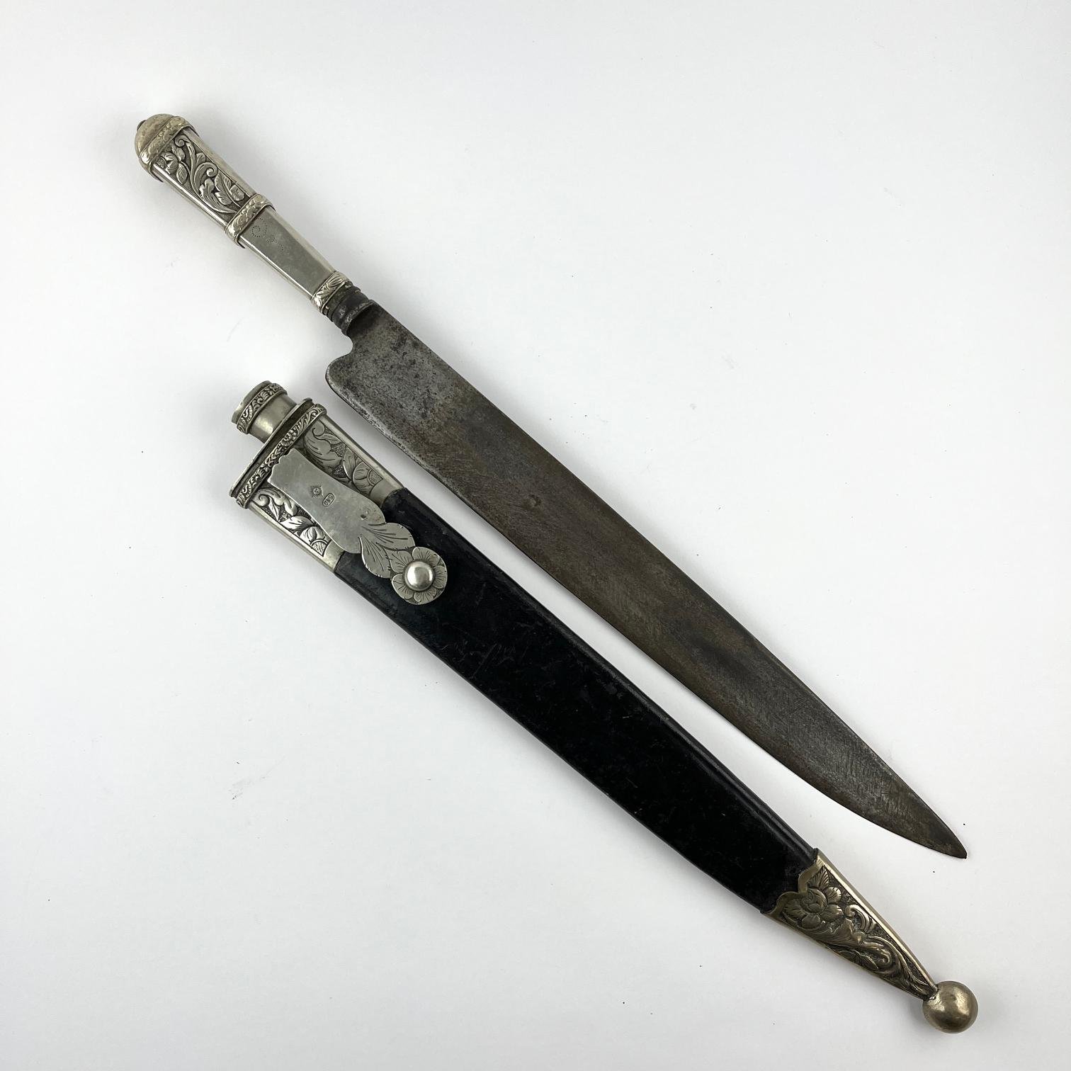 Cuchillo criollo "Sol" en metal - Imagen 2