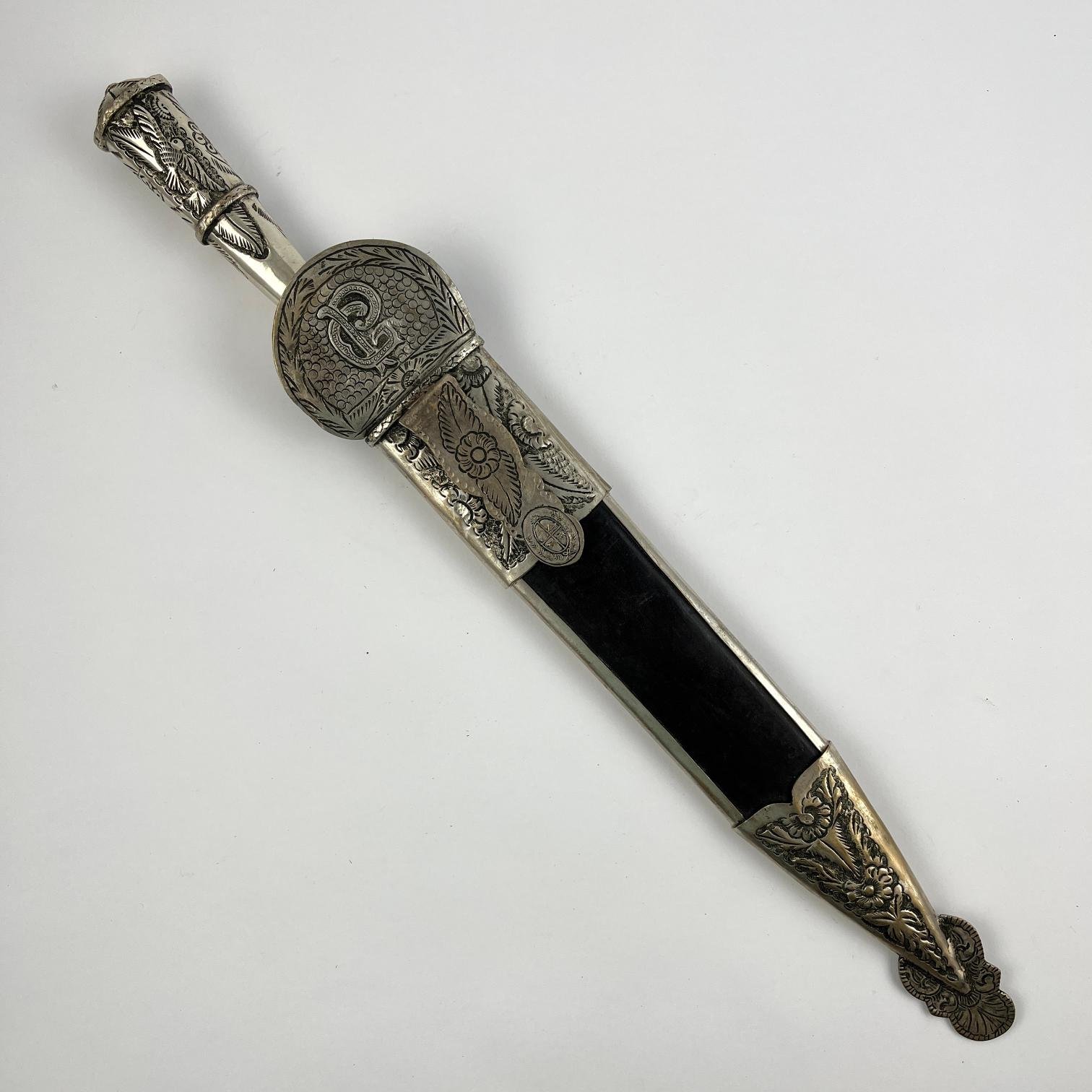 Cuchillo criollo "Sol" en plata - Imagen 3