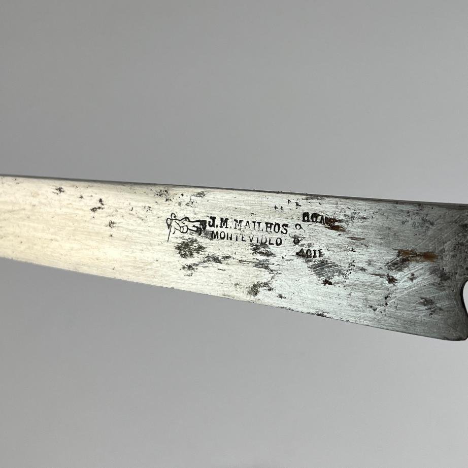 Cuchillo criollo "Cazador al Filo" en plata y oro - Imagen 2