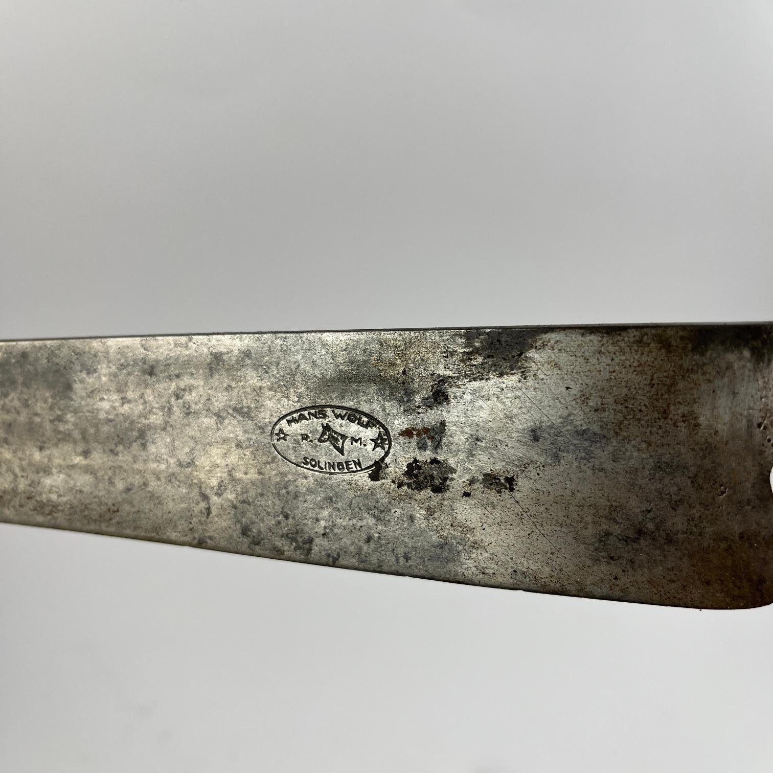 Cuchillo criollo "Hans Wolf" en plata y oro - Imagen 3