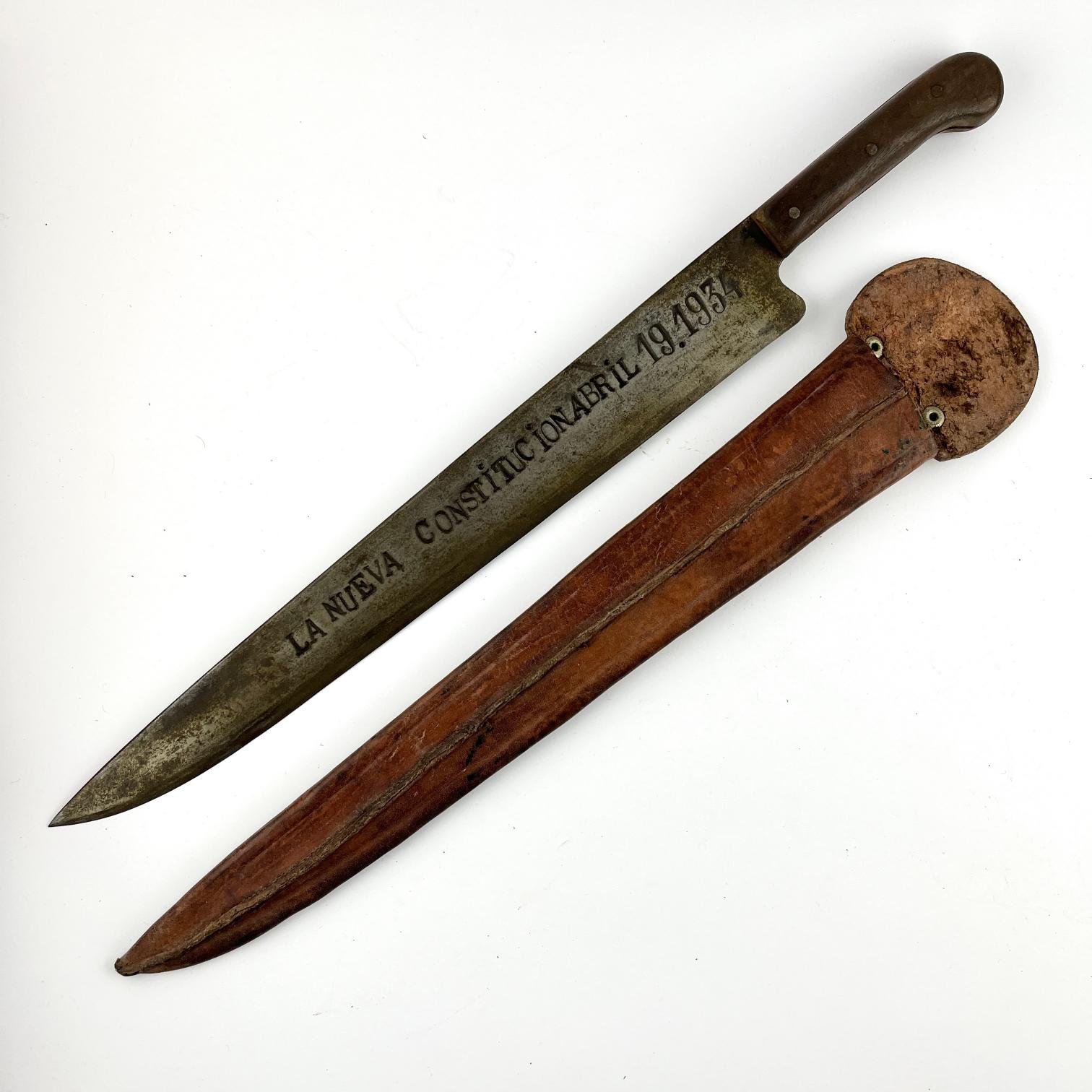 Cuchilla criolla "La nueva constitución abril 19 de 1934"