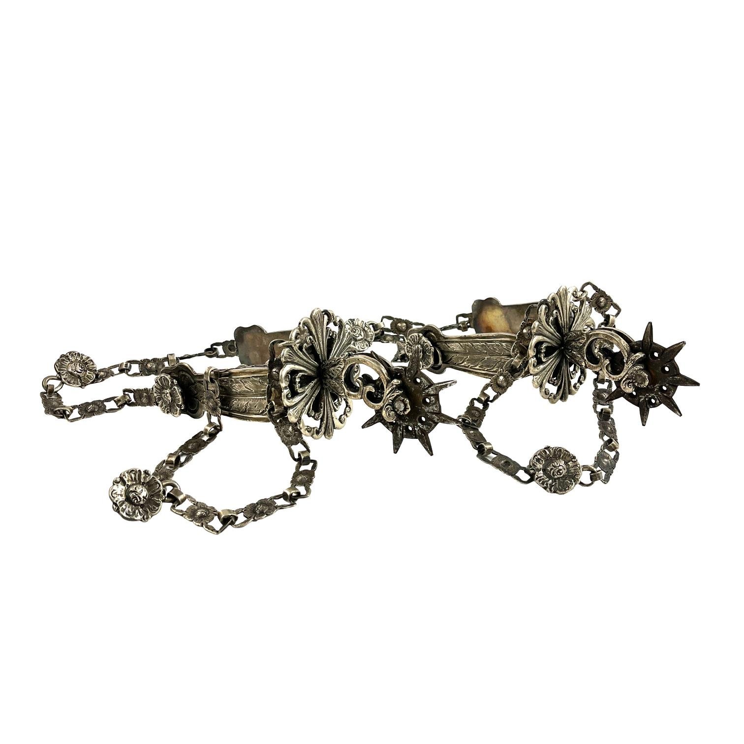 Par de espuelas nazarenas en plata