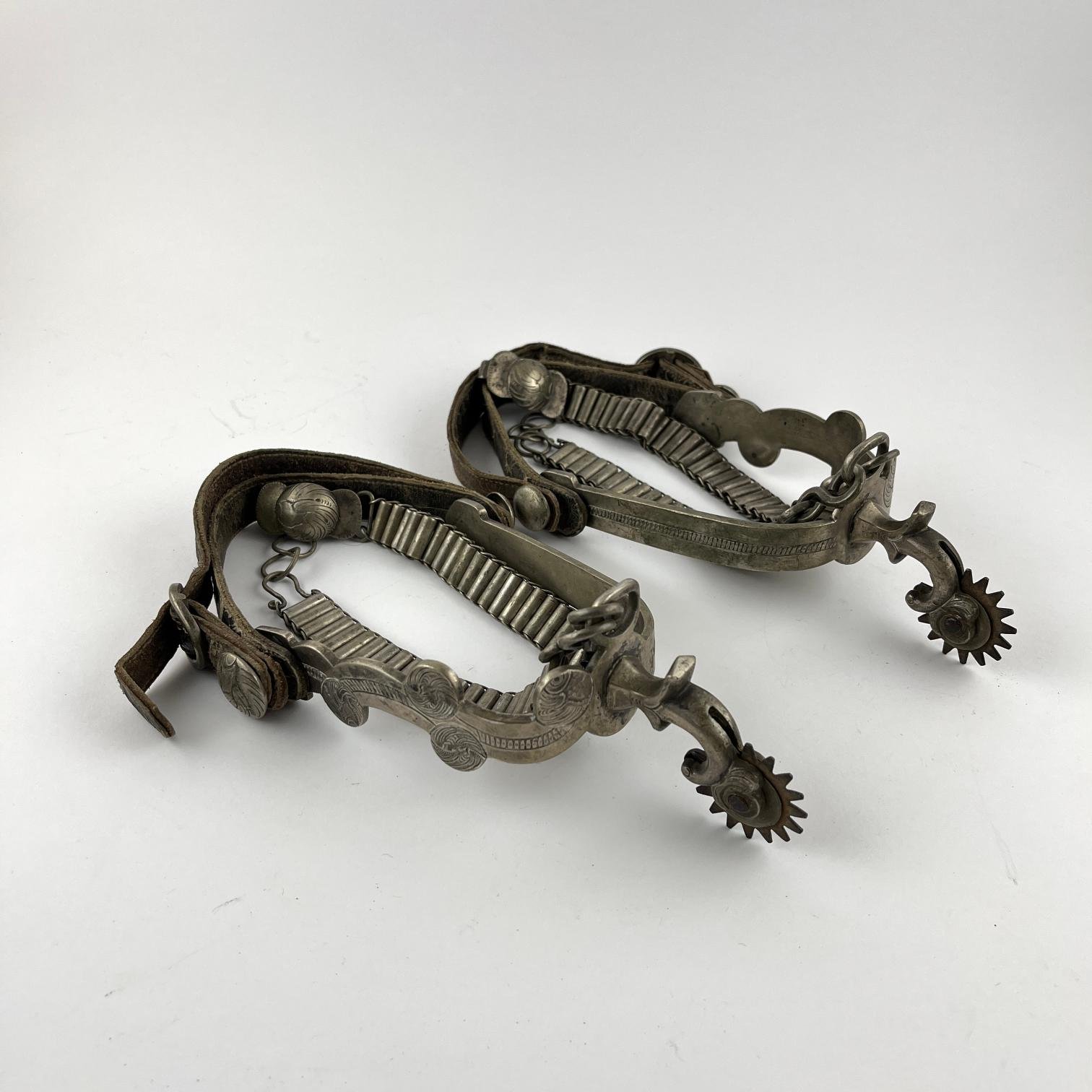 Par de espuelas litoraleñas argentinas en plata