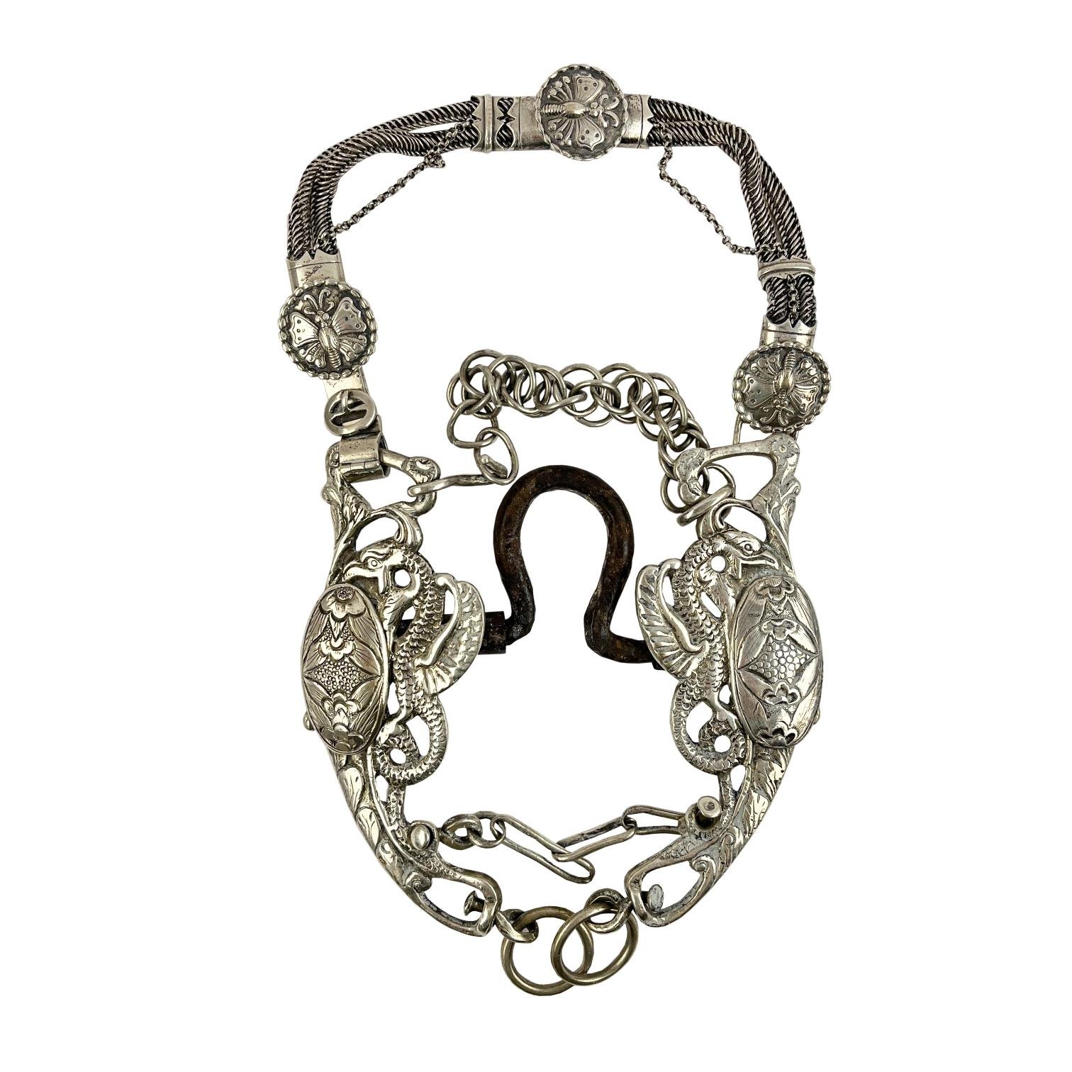 Freno en hierro forjado y plata