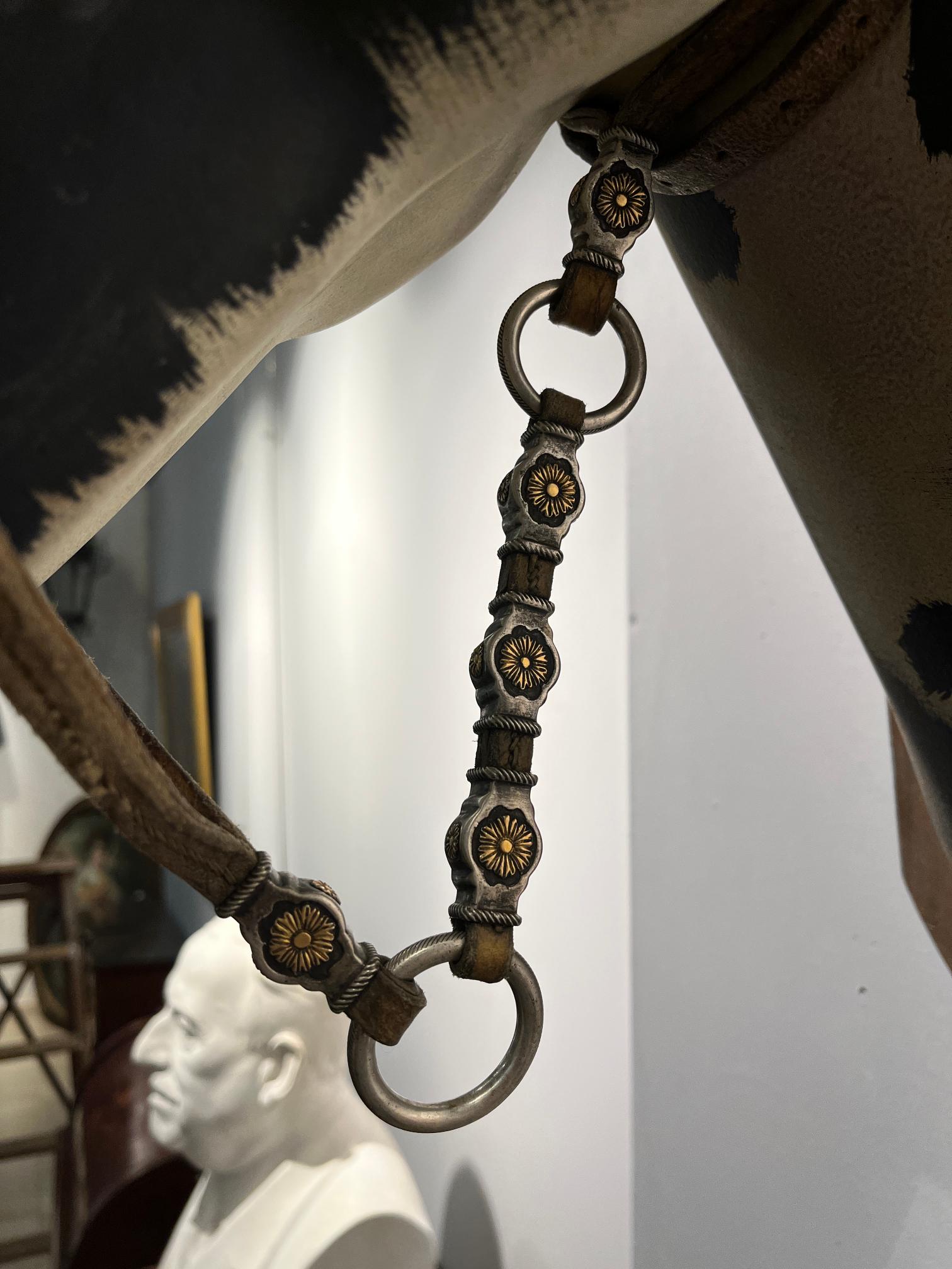 Juego de freno y bozal en cuerp, hierro, plata, oro y metal - Imagen 6