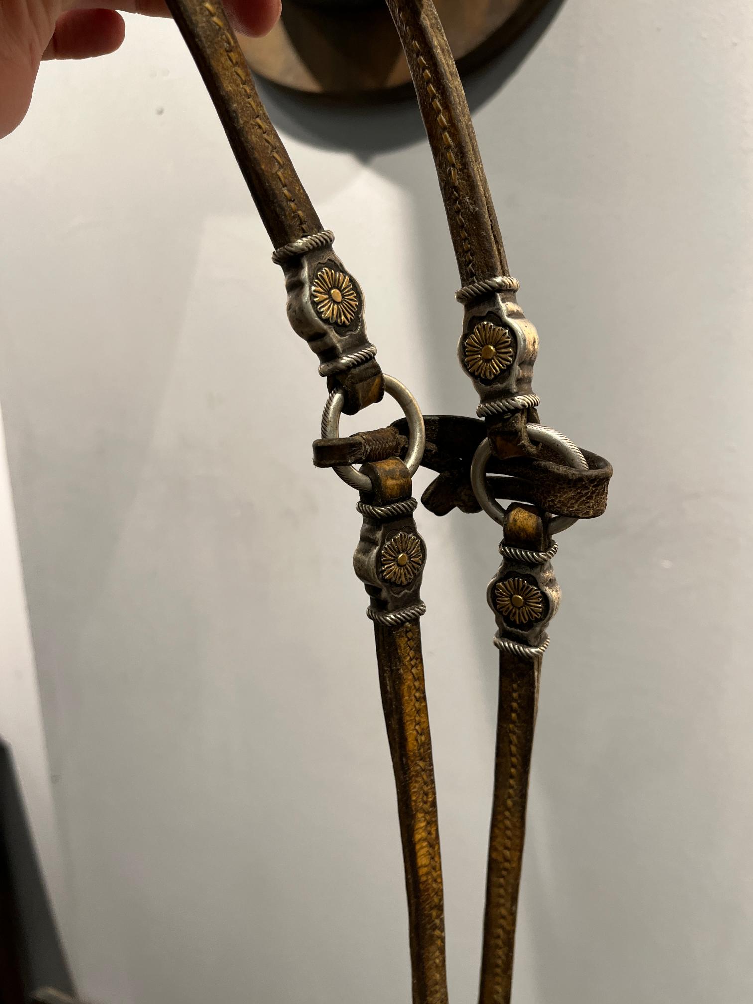 Juego de freno y bozal en cuerp, hierro, plata, oro y metal - Imagen 8