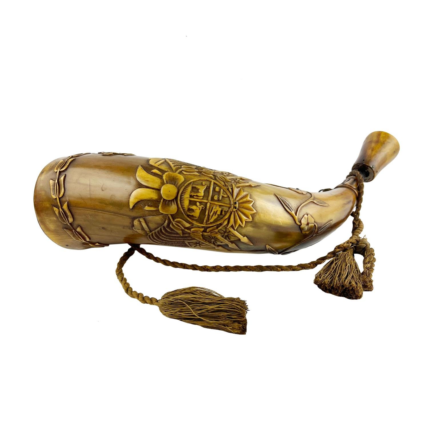 Chifle en guampa "escudo uruguayo"