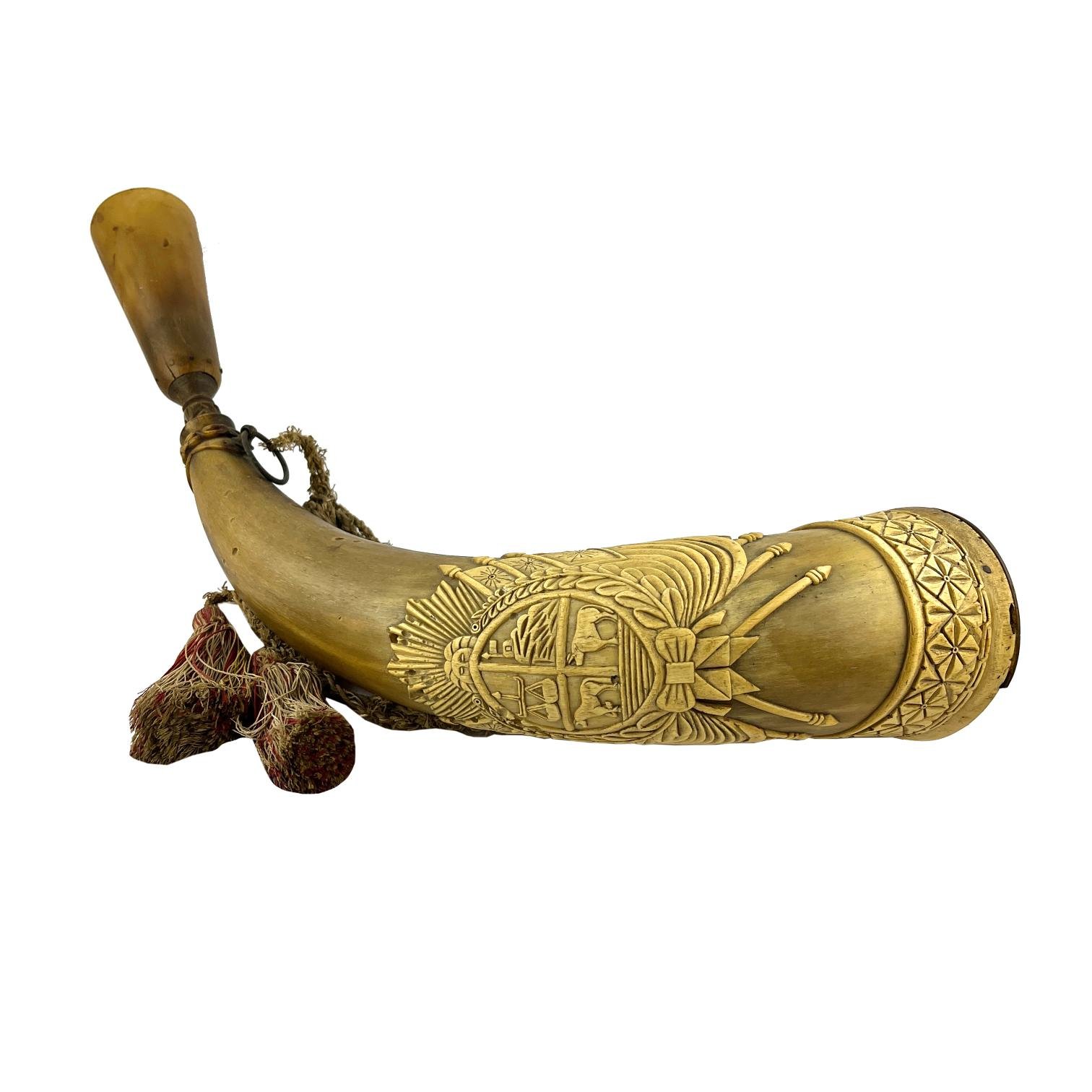 Chifle en guampa "escudo uruguayo"