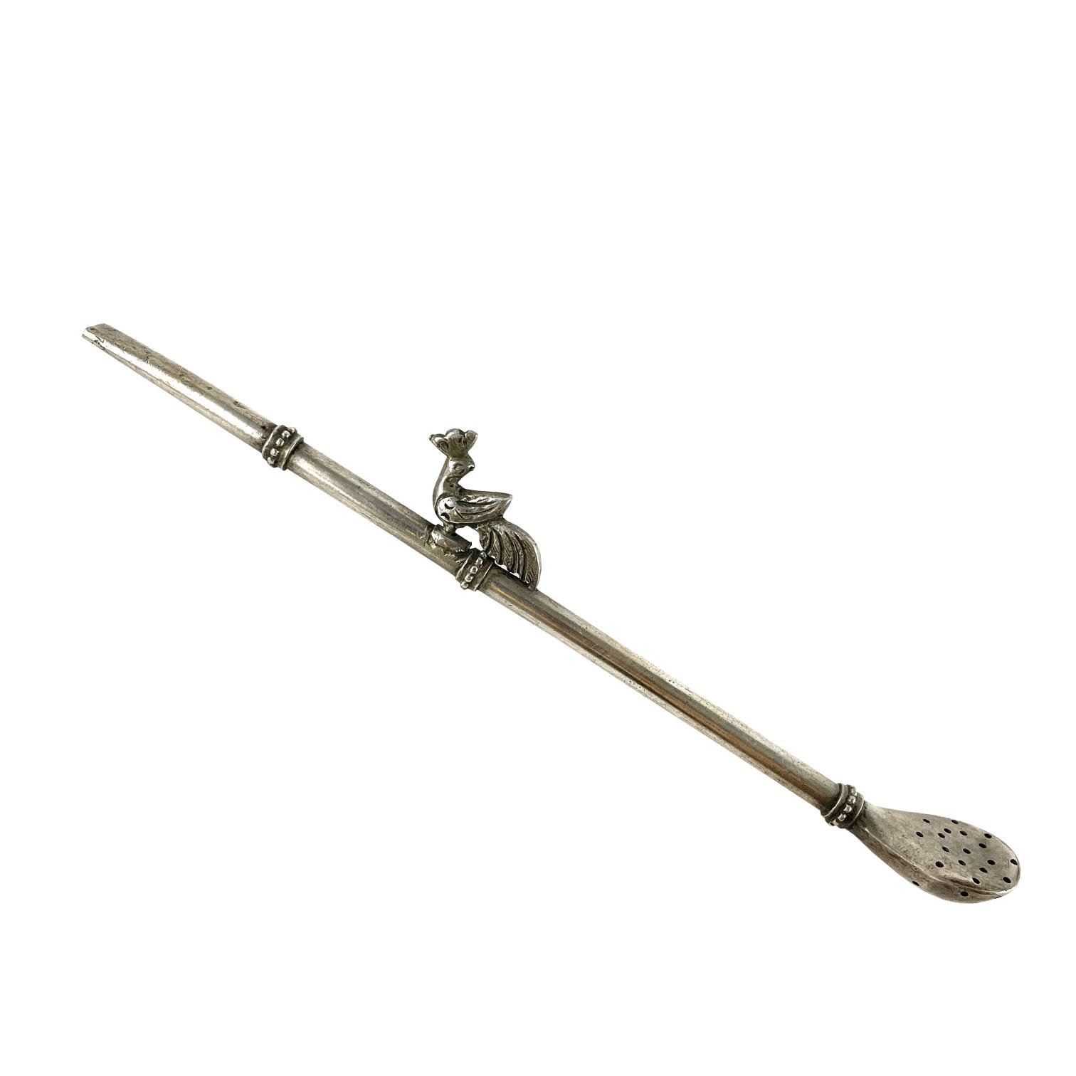 Bombilla s. XIX en plata