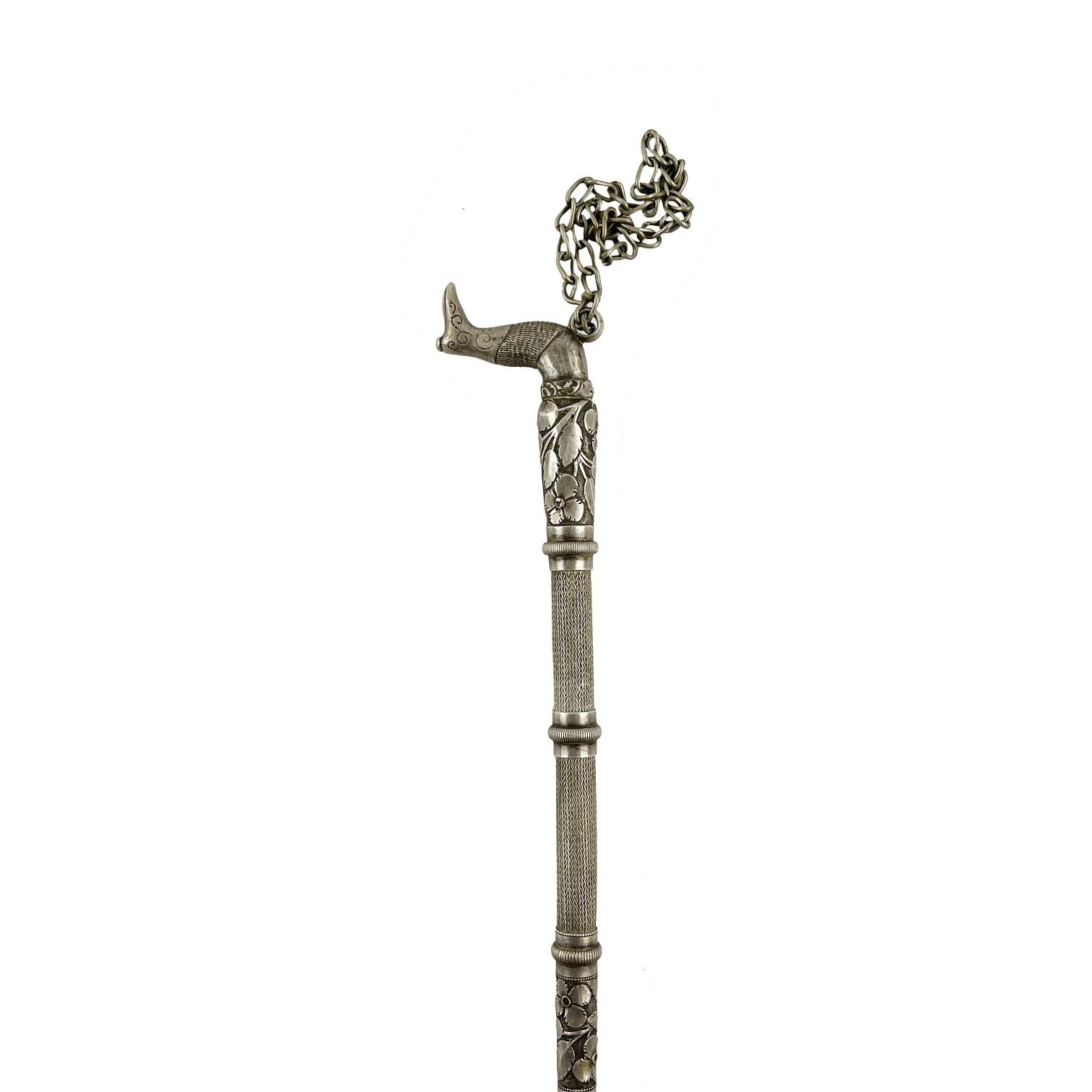 Fusta riograndense en cuero y plata