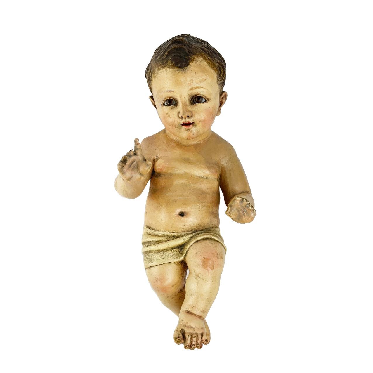 Escultura en madera tallada y policromada "Niño Jesús"