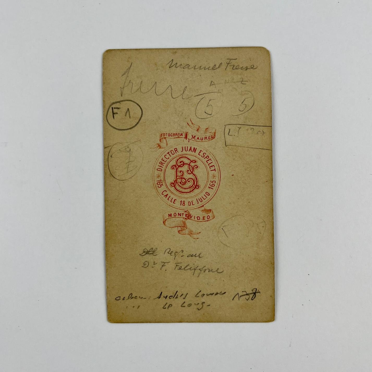 Carte de visite Manuel Freire - Imagen 2