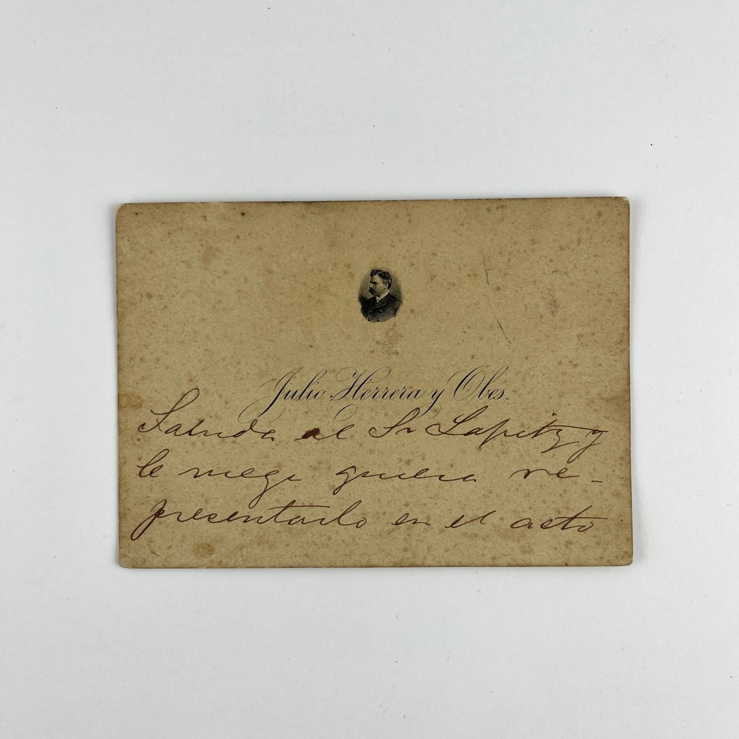 Tarjeta Julio Herrera y Obes