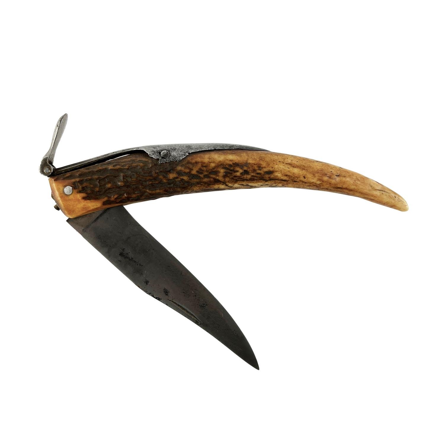 Navaja cabo en asta de ciervo