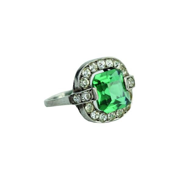 Anillo en plata y zirconias