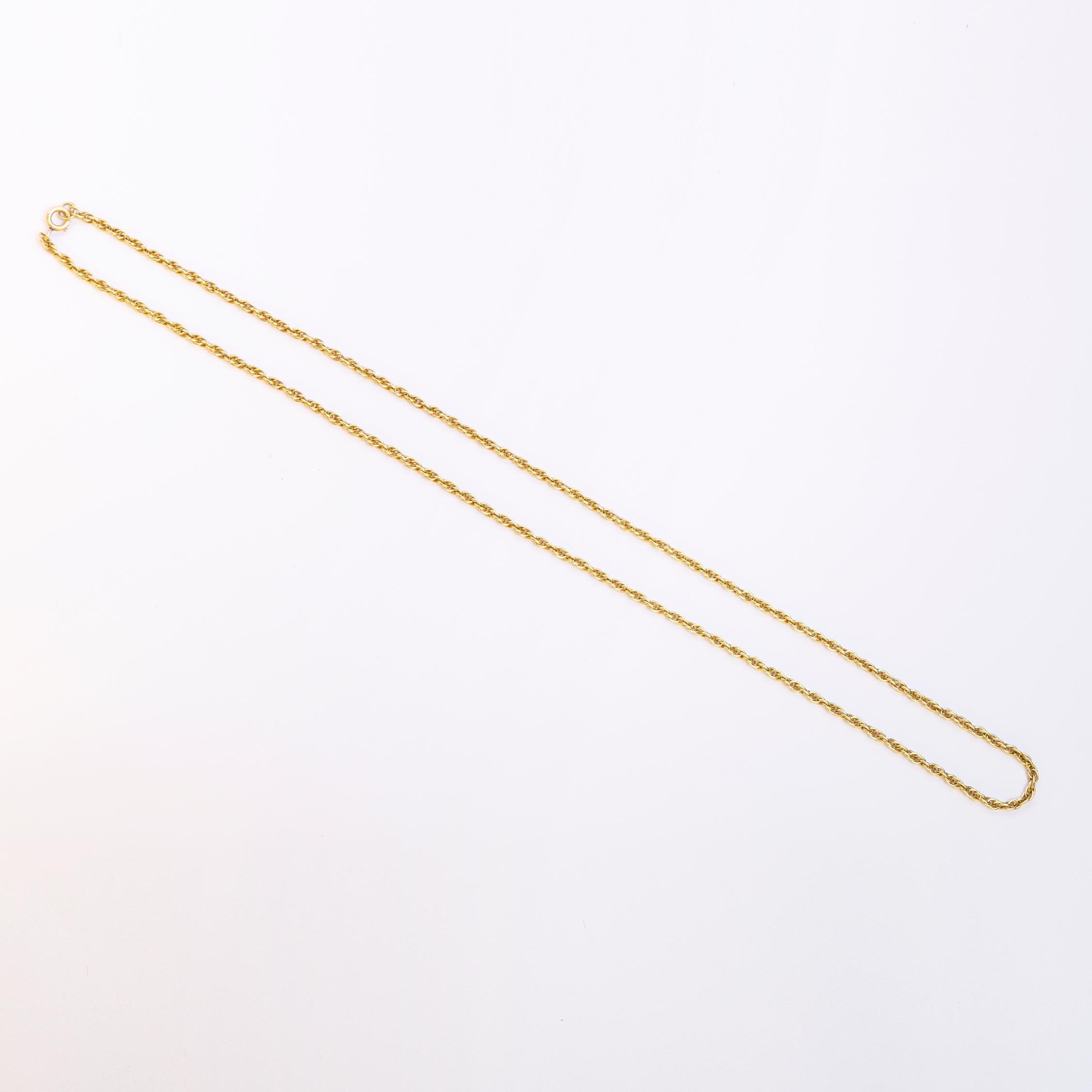 Cadena oro 18 K amarillo