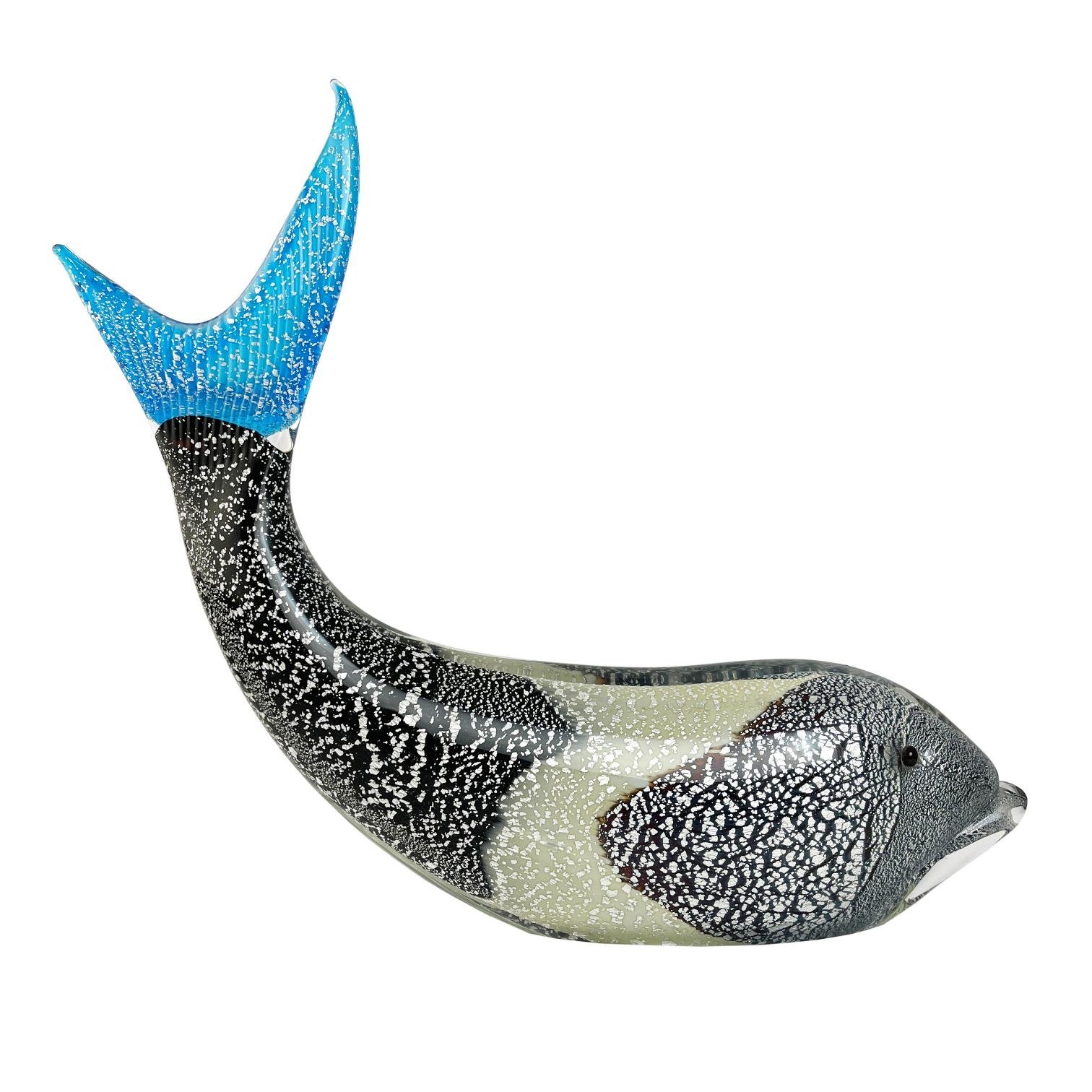 Escultura italiana en cristal de Murano