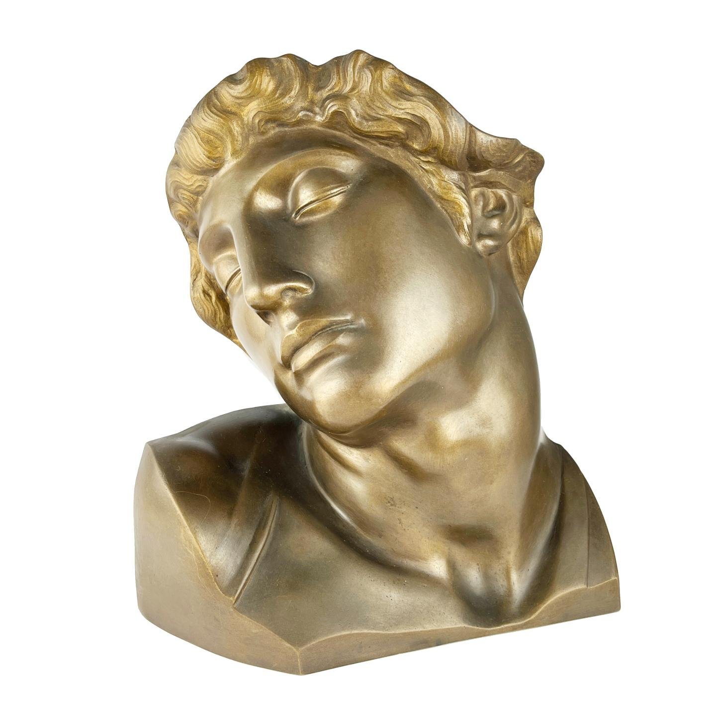 Escultura en bronce "El esclavo moribundo"