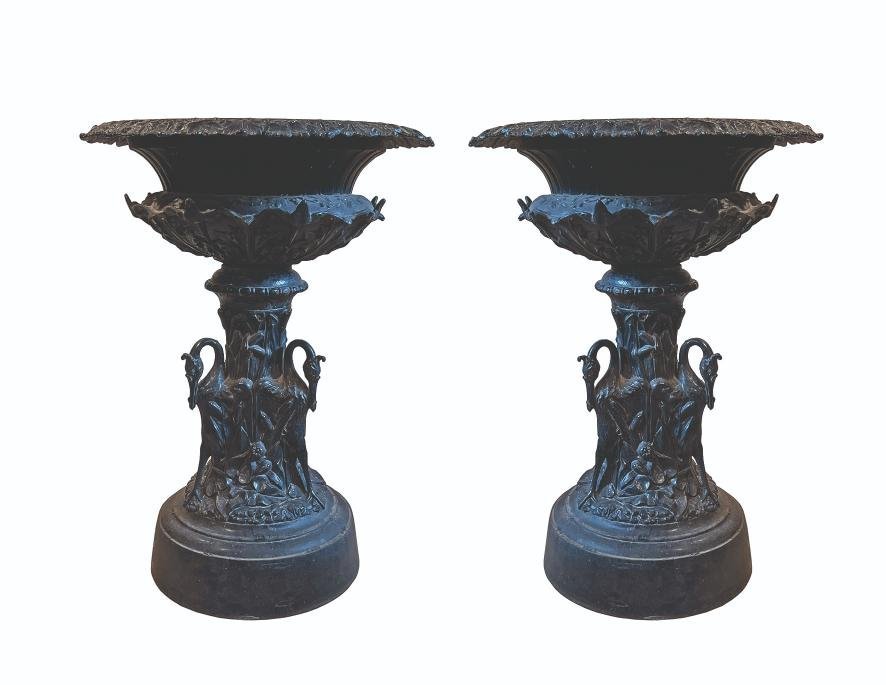 Par de copones en hierro