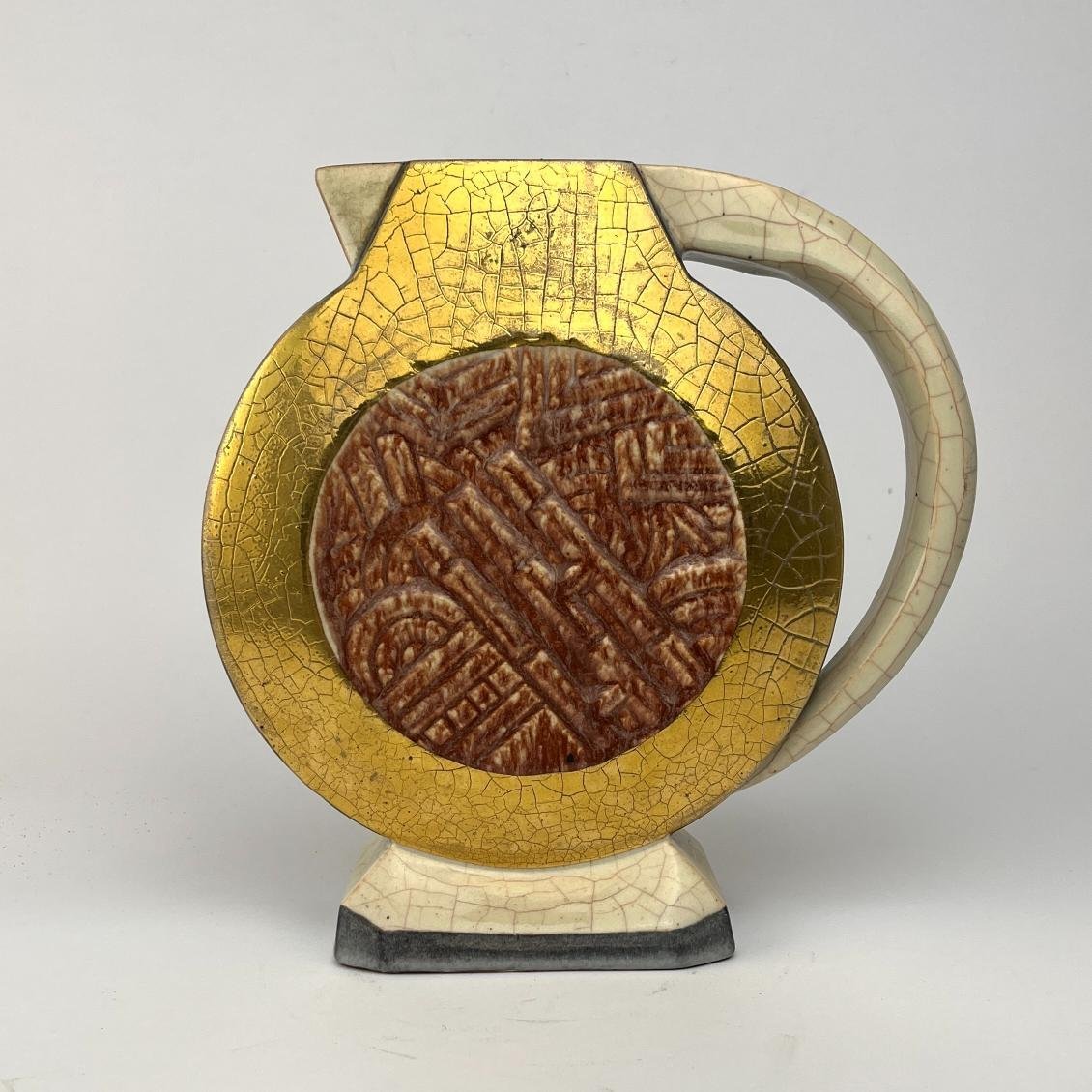 Jarra art decó en cerámica