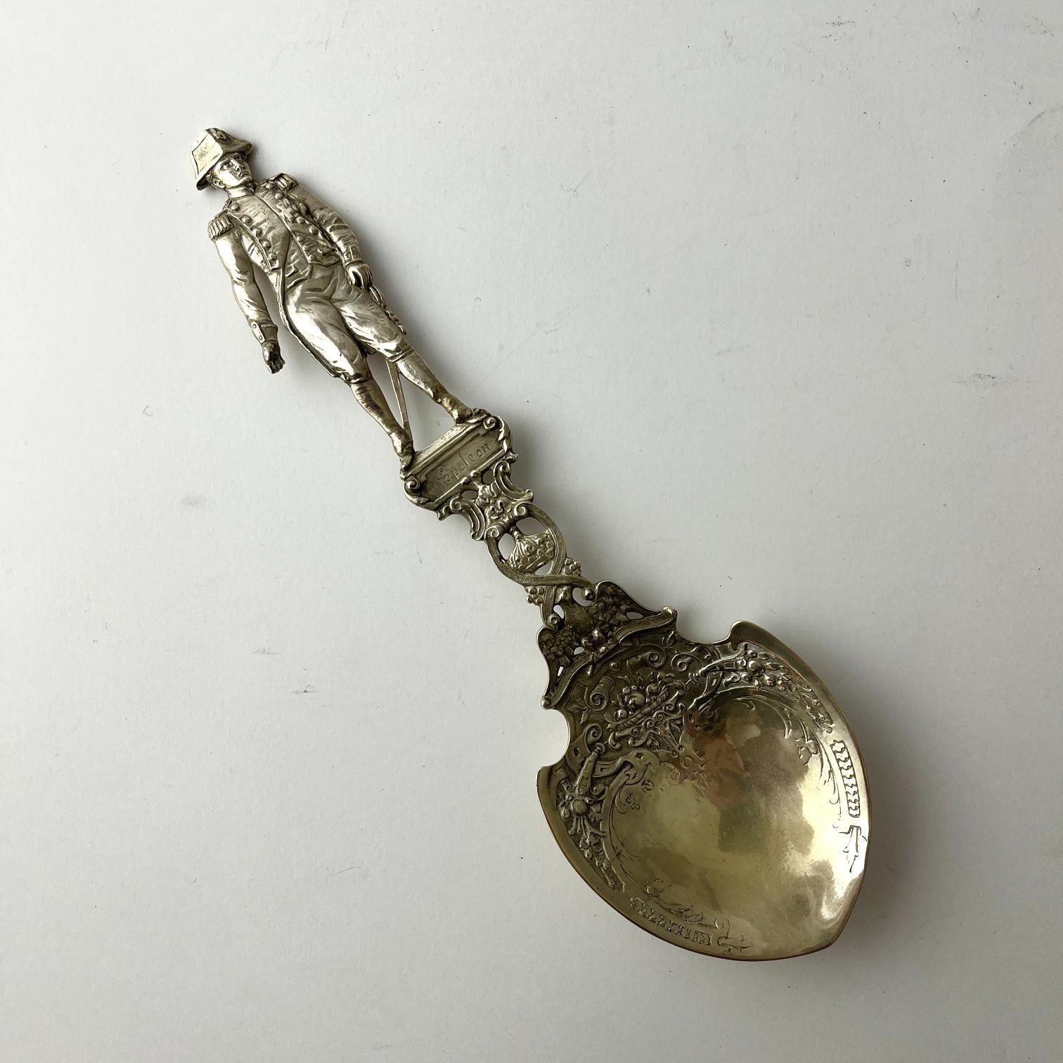 Cucharón en plata "Napoleón Bonaparte"