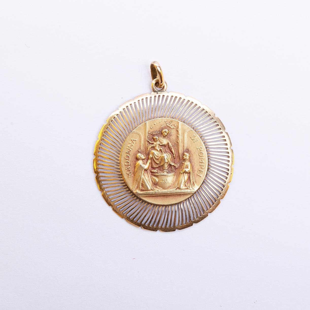 Medalla oro 18 K amarillo