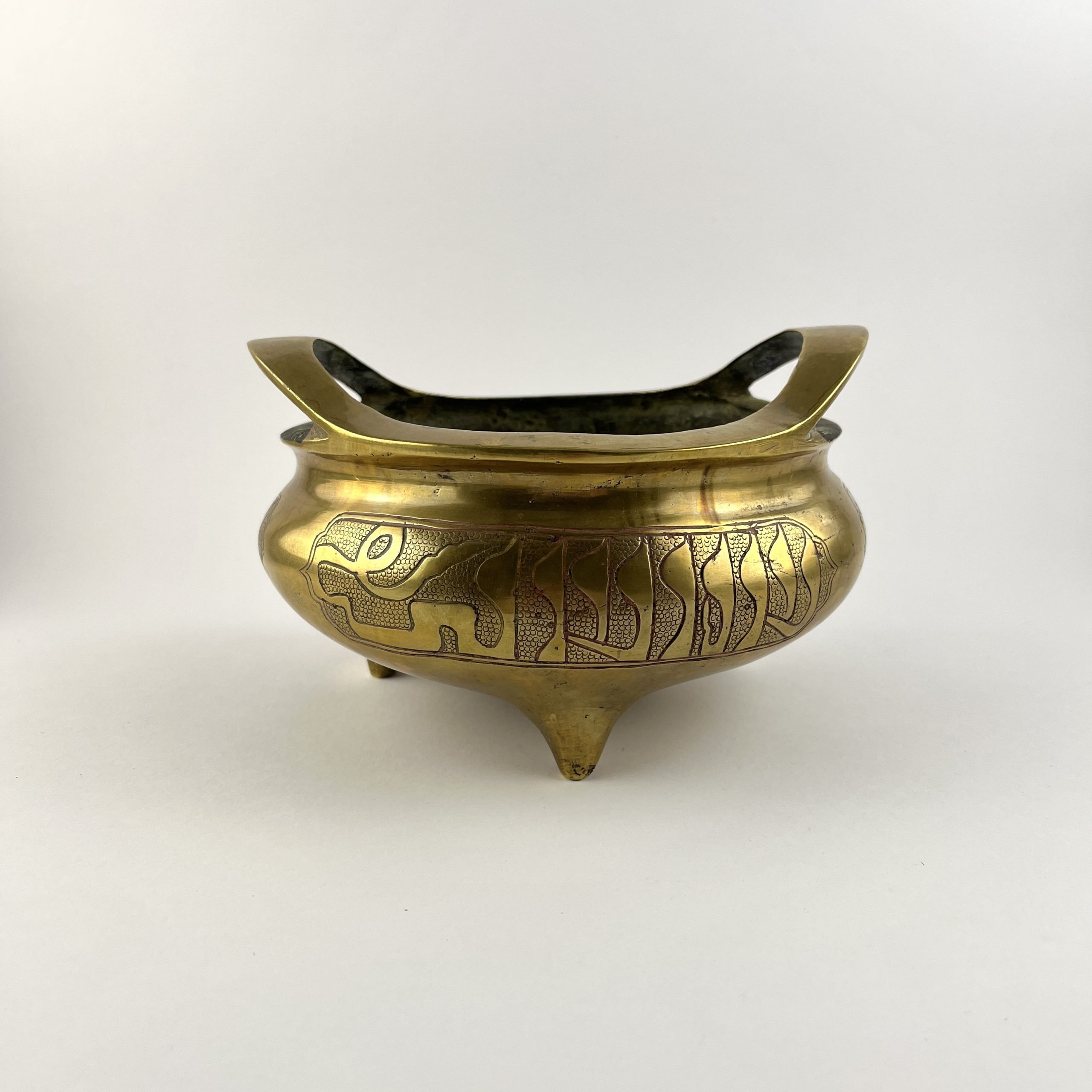 Brasero chino en bronce