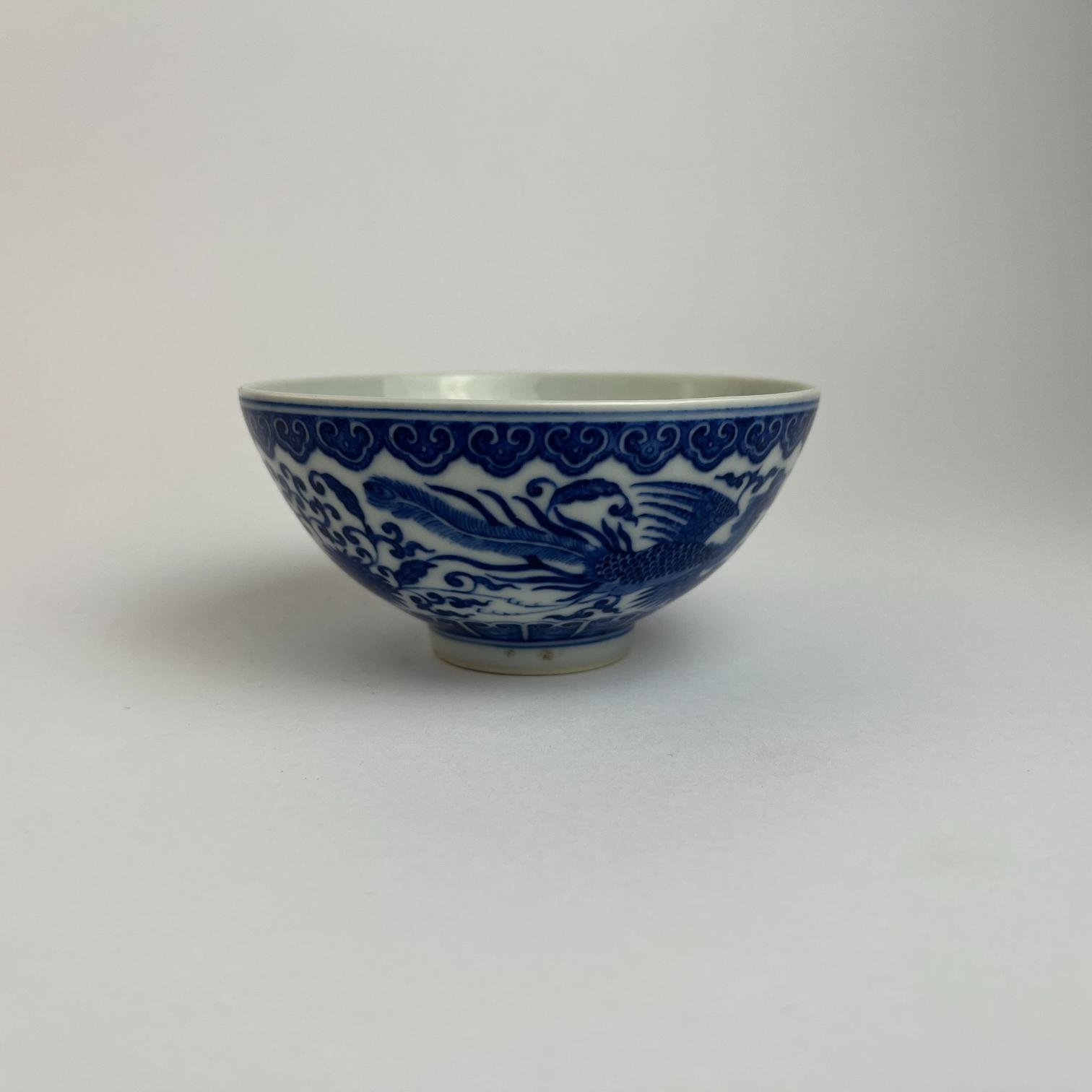 Bowl chino en azul y blanca