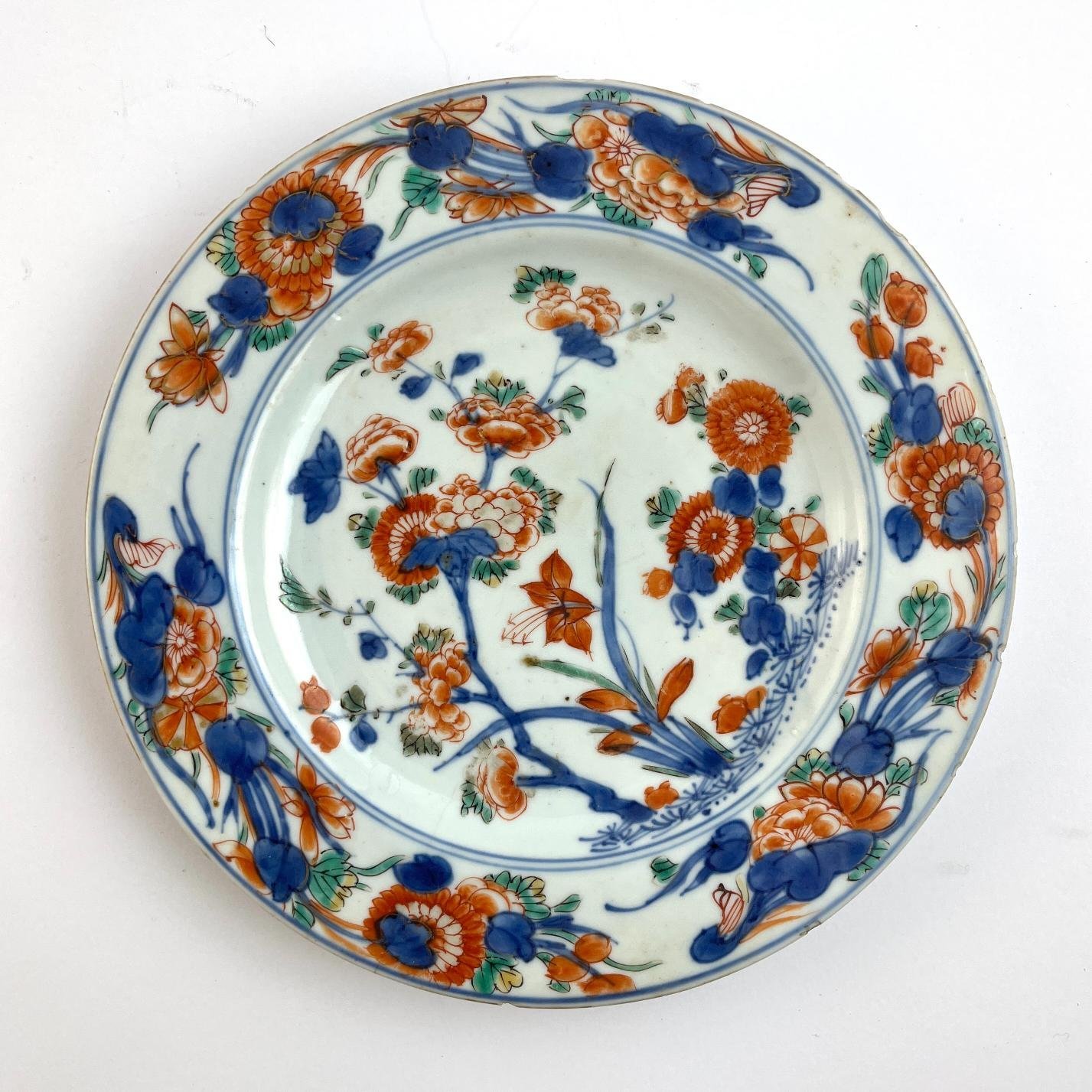 Plato chinos en porcelana Compañía de Indias