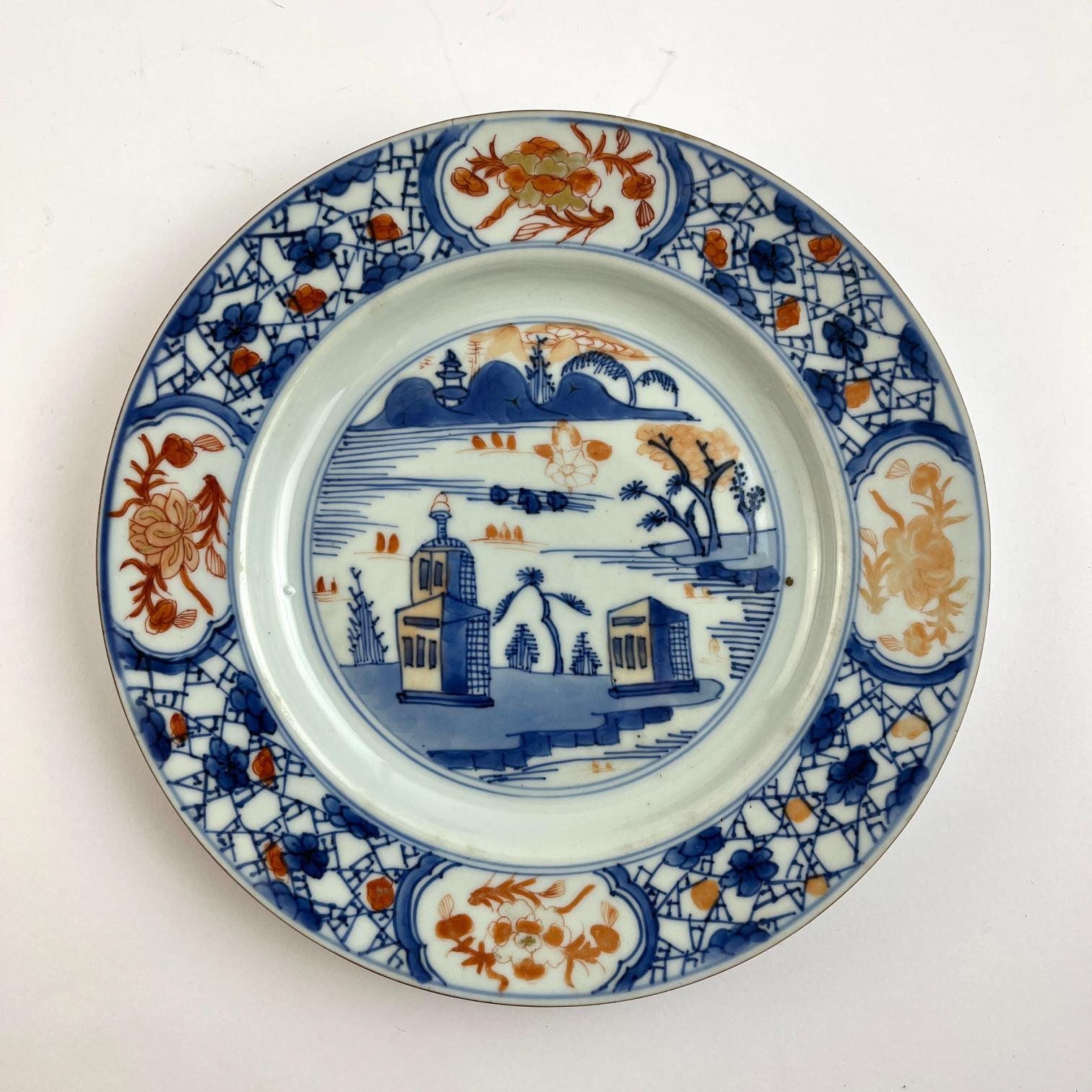 Plato chinos en porcelana Compañía de Indias