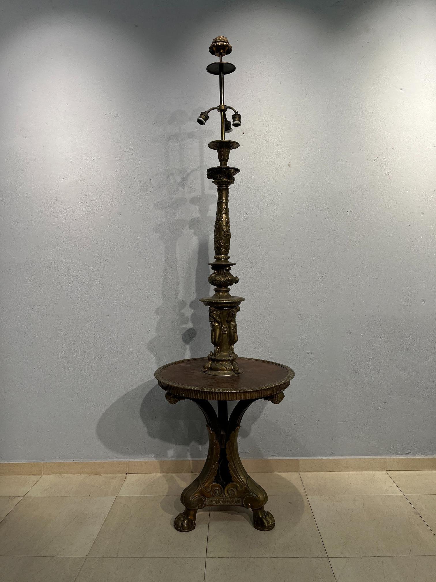 Mesa lámpara estilo Imperio