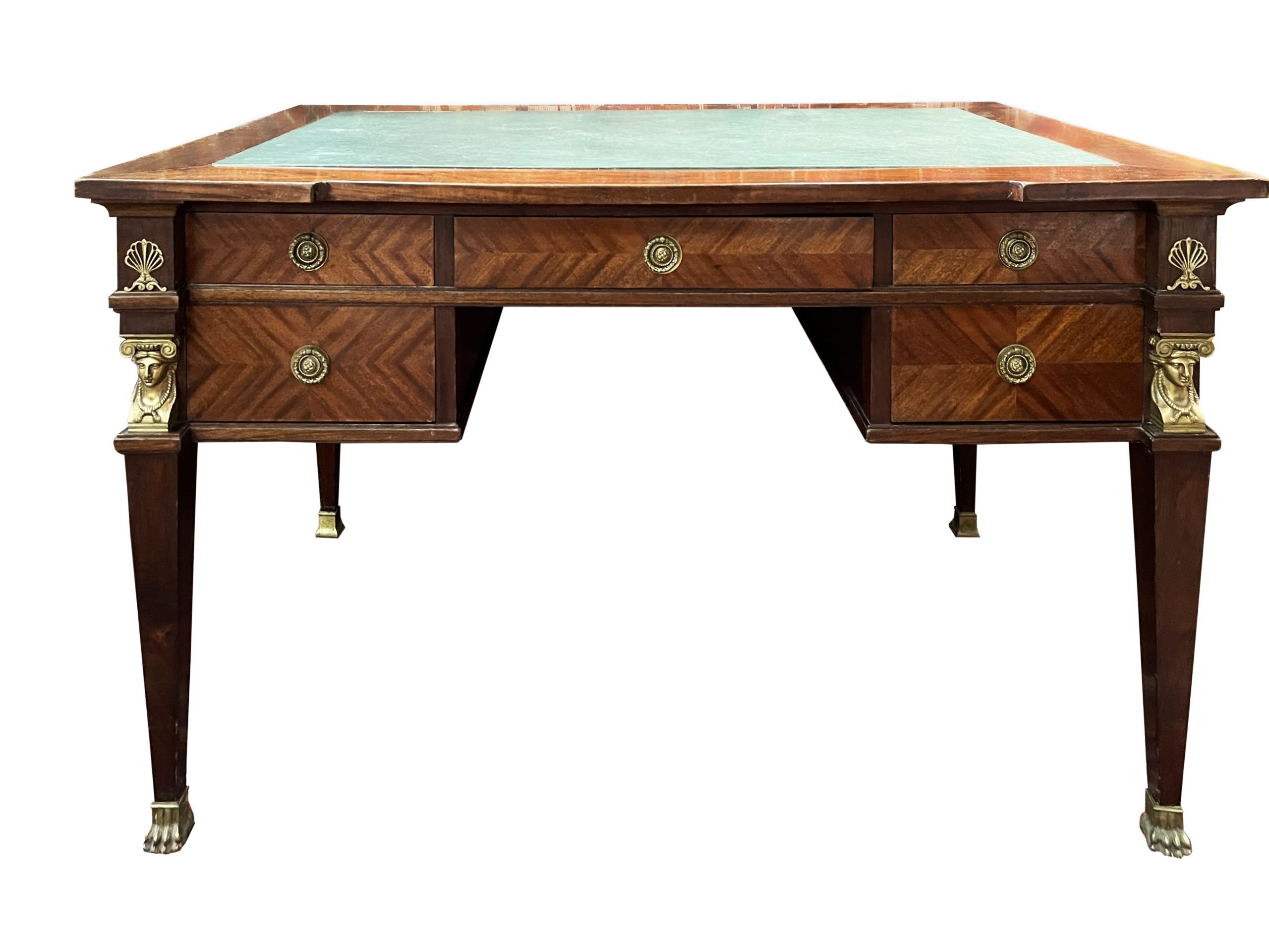 Juego de escritorio y sillón estilo Imperio