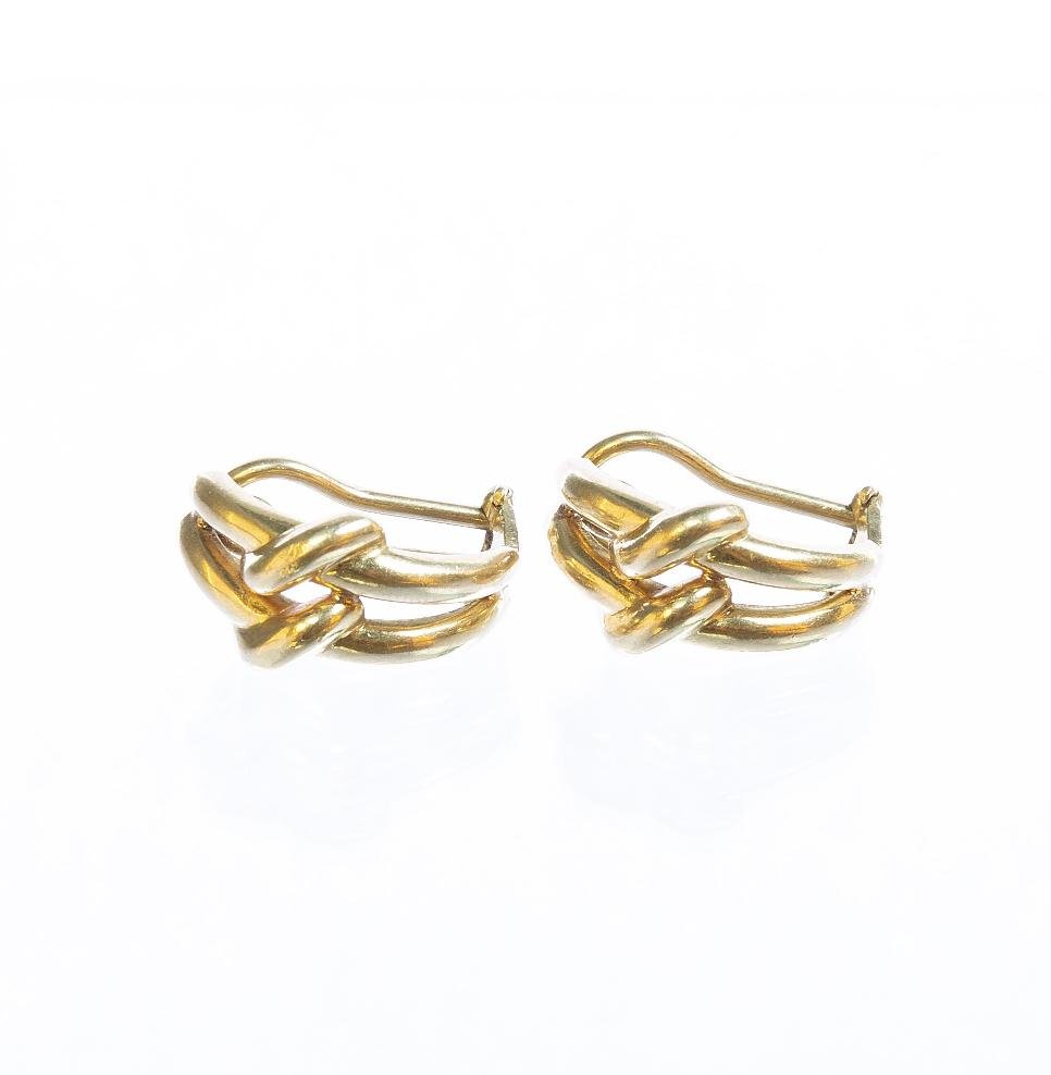 Caravanas oro 18 K amarillo