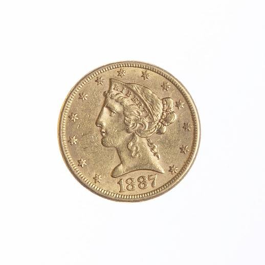 Moneda USA oro 1887