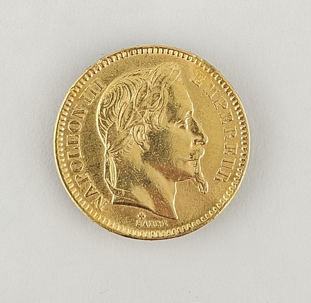 Moneda francesa oro 1863