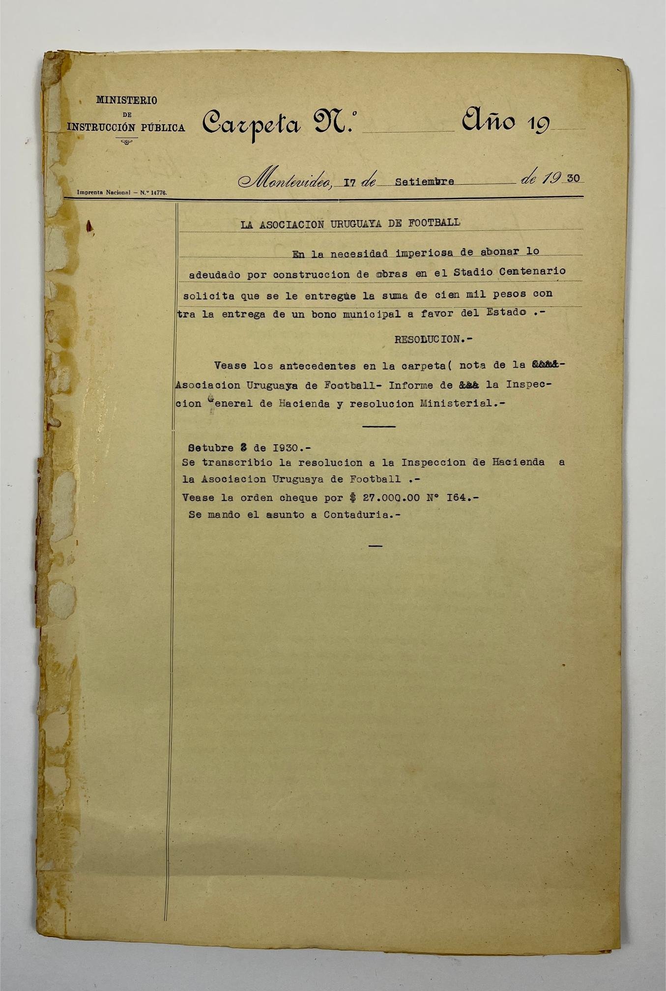 Documentos Estadio Centenario