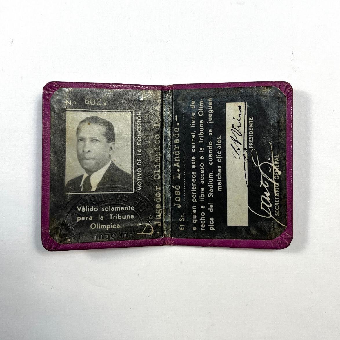 Carnet AUF de José Leandro Andrade